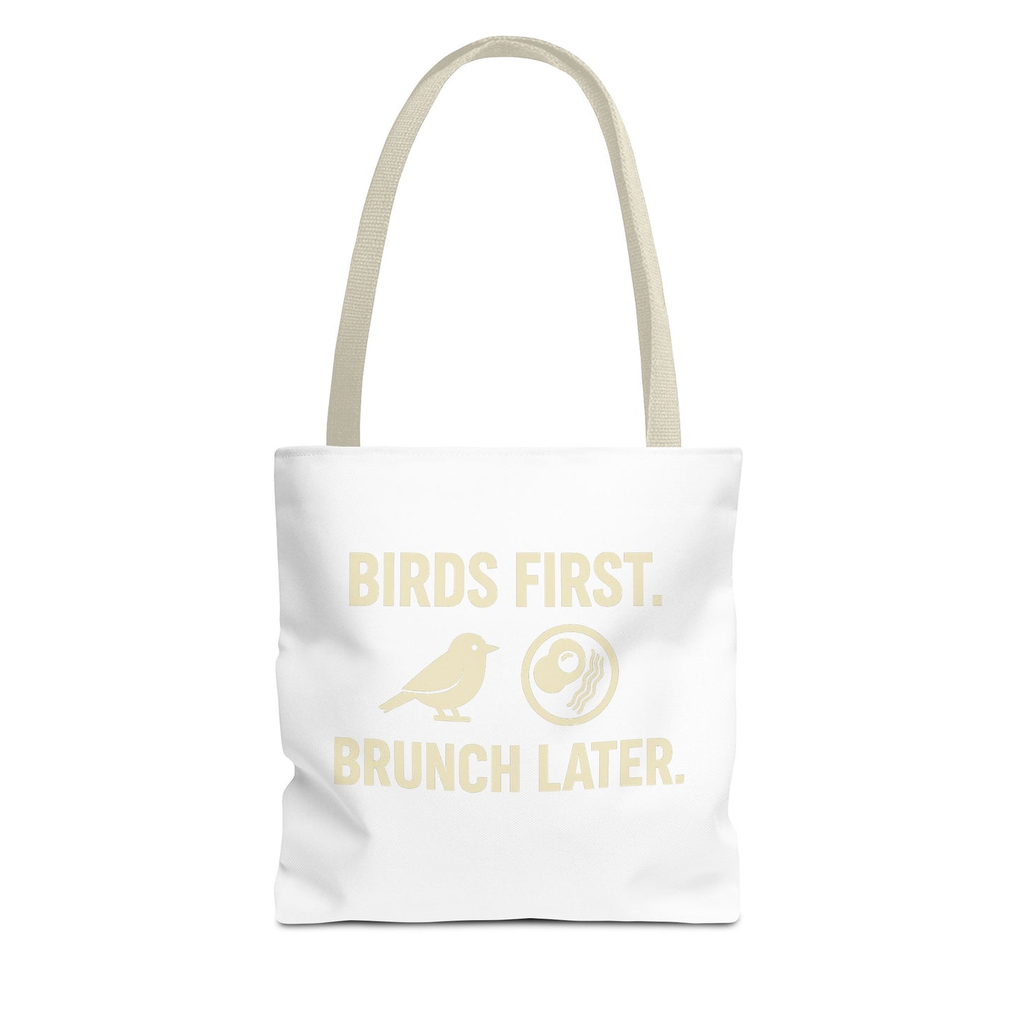 Birds First Brunch Later Tote Bag - Fun Grocery Bag, Eco-Friendly Shopping Tote, Perfect Gift for Brunch Lovers, Weekend Outings