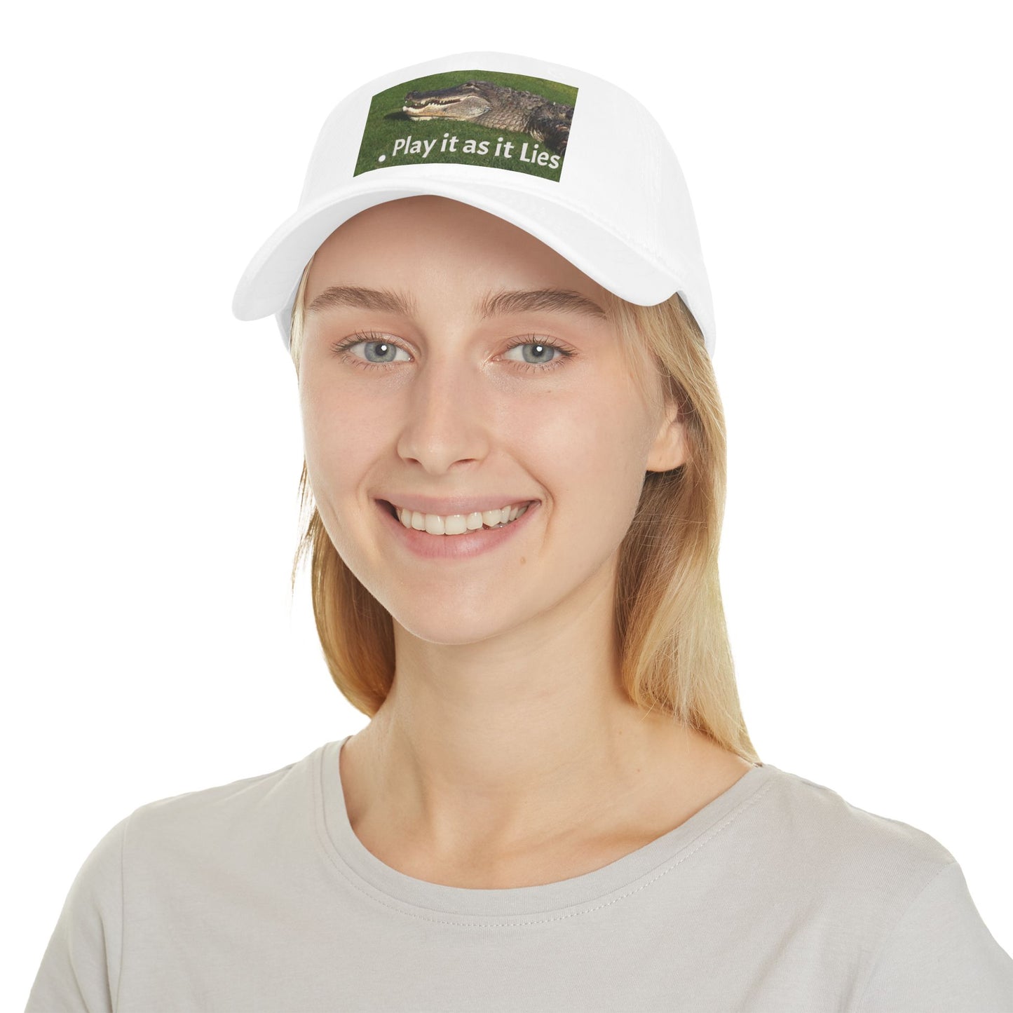 Play it as it Lies Baseball Cap, Casual Headwear for Golfers, Funny Golf Gift, Outdoor Sports Cap, Adjustable Red Cap