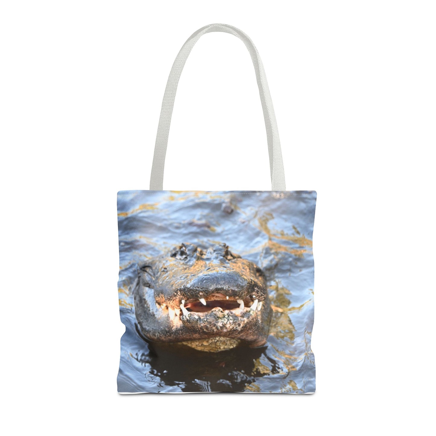 Alligator Print Tote Bag, Eco-Friendly Shopping Bag, Wildlife Lover Gift, Summer Essential, Beach Tote, Animal Lover Accessories