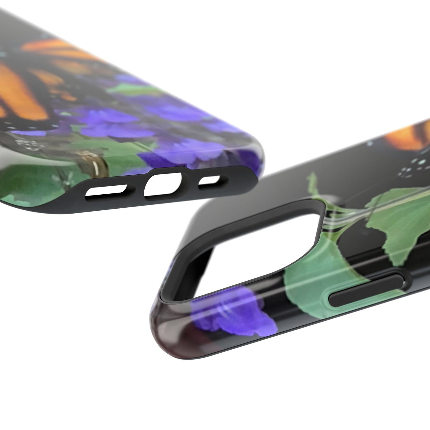 Butterfly Floral Magnetic Tough Cases, Nature Phone Cases, Gift for Nature Lovers, Eco-Friendly Cell Phone Case, Unique Smartphone Accessory