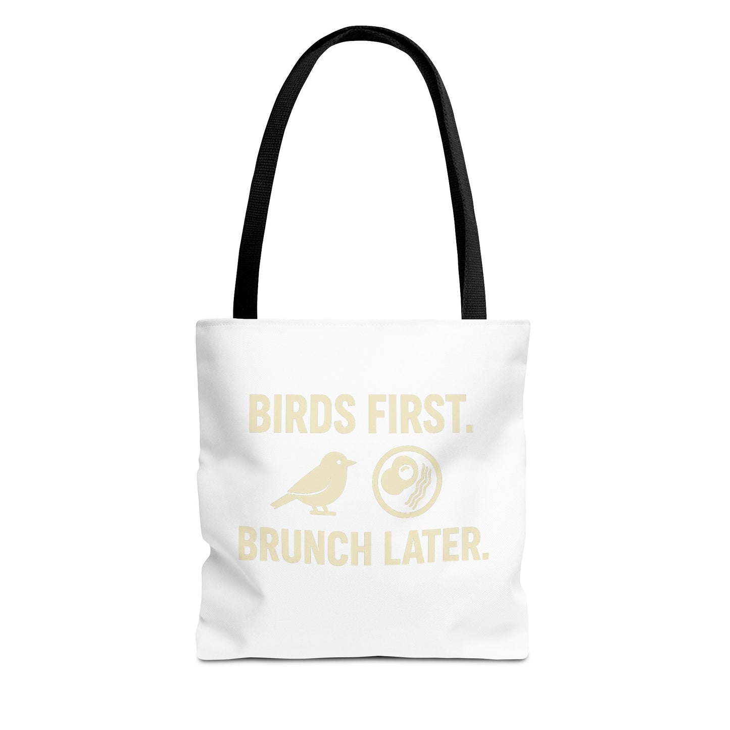 Birds First Brunch Later Tote Bag - Fun Grocery Bag, Eco-Friendly Shopping Tote, Perfect Gift for Brunch Lovers, Weekend Outings