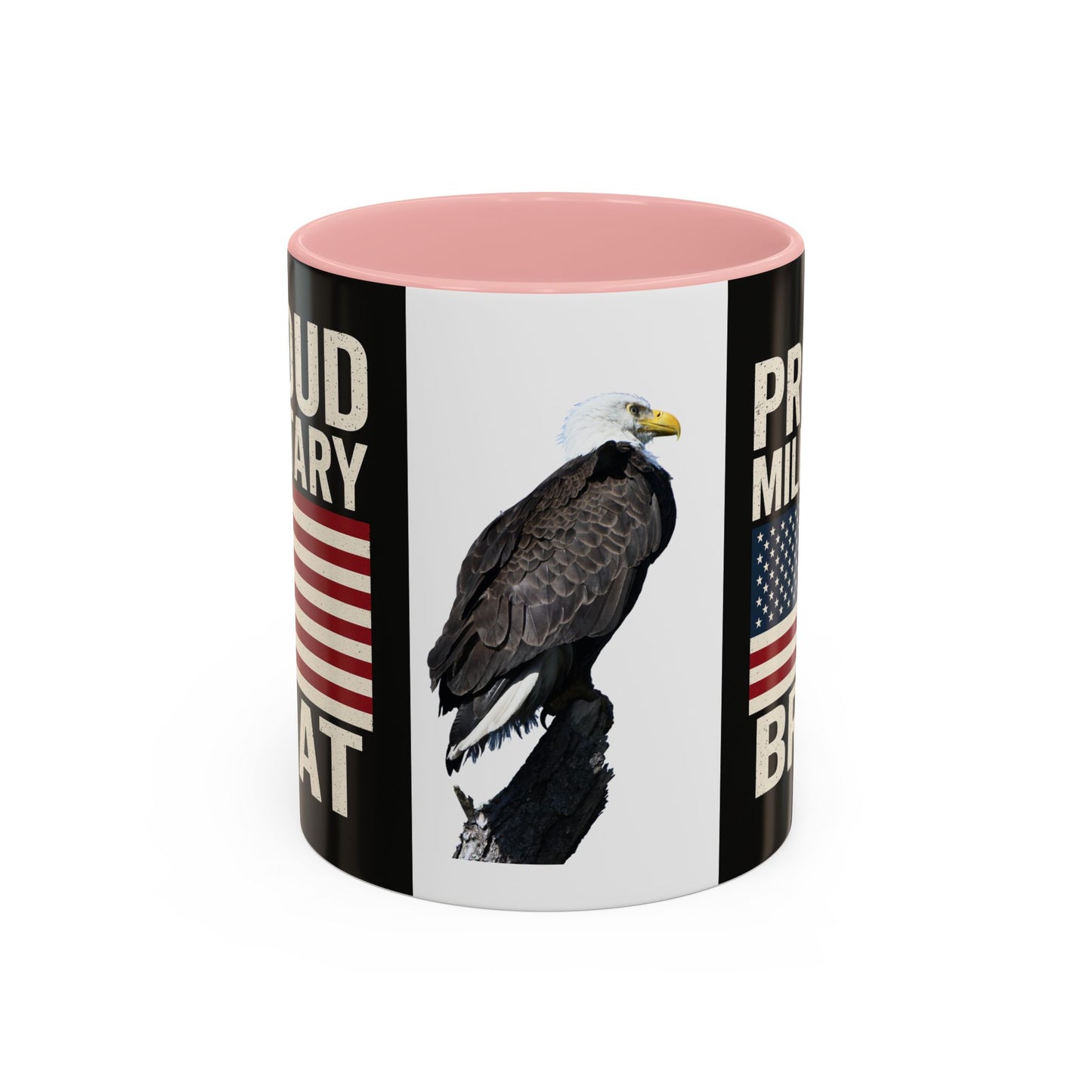 Proud Military Brat Coffee Mug, Veteran Appreciation Gift, Military Family Mug, USA Pride, Father's Day Gift, Patriotic Drinkware