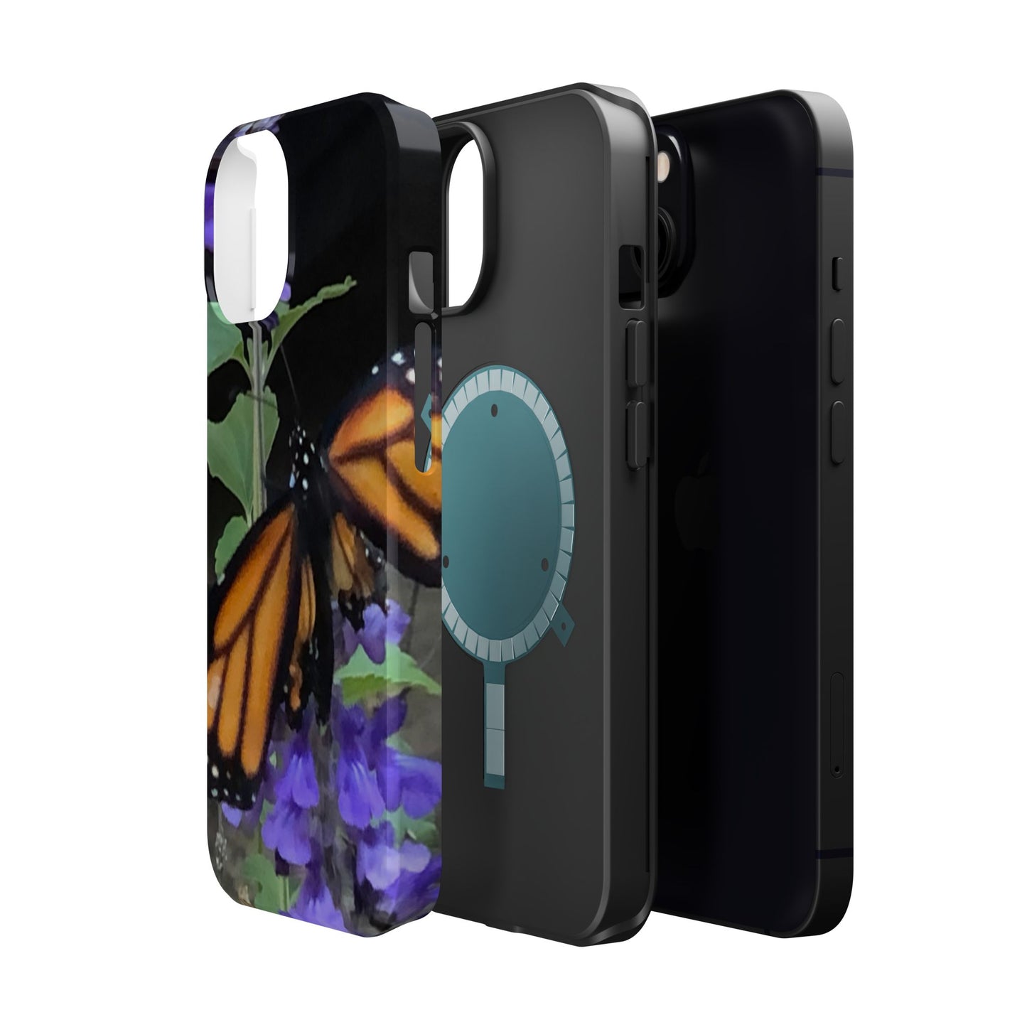 Butterfly Floral Magnetic Tough Cases, Nature Phone Cases, Gift for Nature Lovers, Eco-Friendly Cell Phone Case, Unique Smartphone Accessory