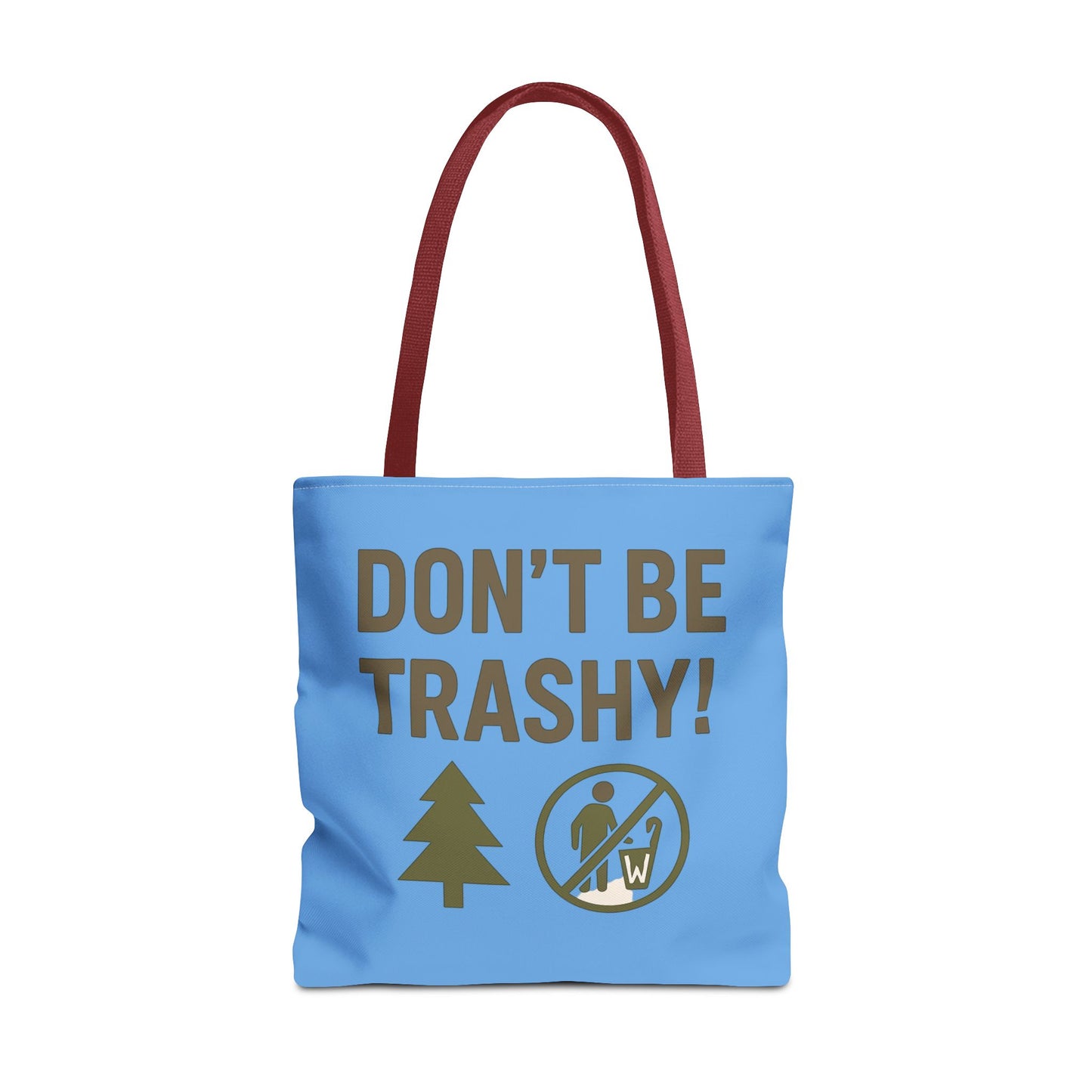 Eco-Friendly Tote Bag - "Don't Be Trashy" | Reusable Shopping Bag, Gift for Environmentalists, Beach Bag, Everyday Carry