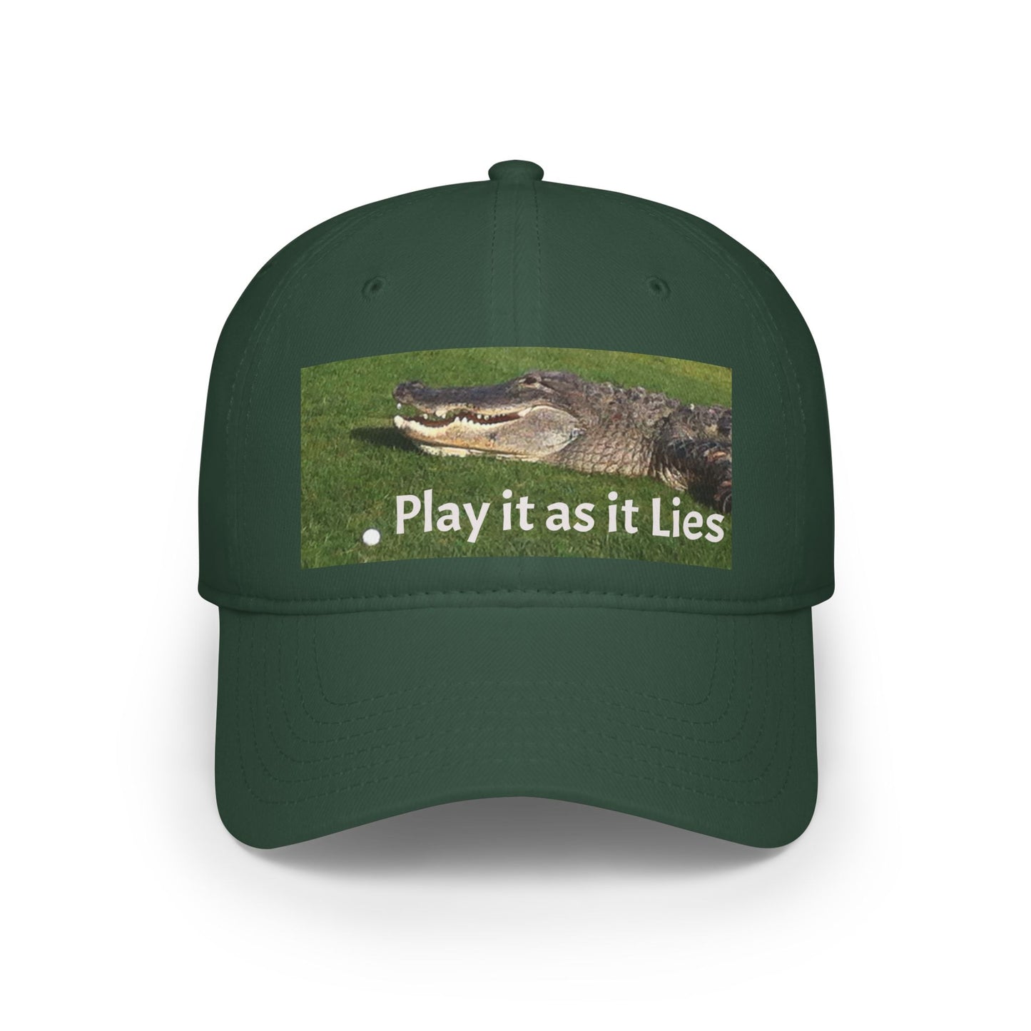Play it as it Lies Baseball Cap, Casual Headwear for Golfers, Funny Golf Gift, Outdoor Sports Cap, Adjustable Red Cap
