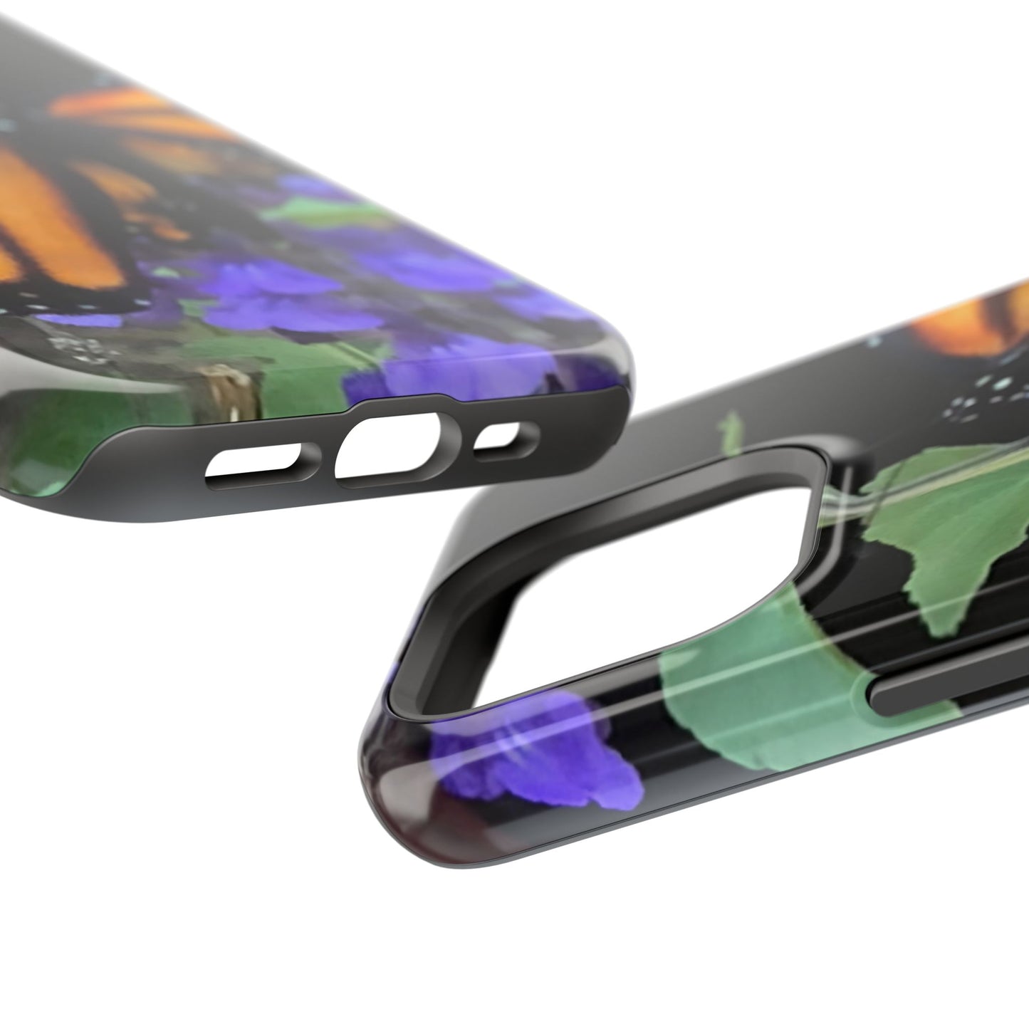 Butterfly Floral Magnetic Tough Cases, Nature Phone Cases, Gift for Nature Lovers, Eco-Friendly Cell Phone Case, Unique Smartphone Accessory