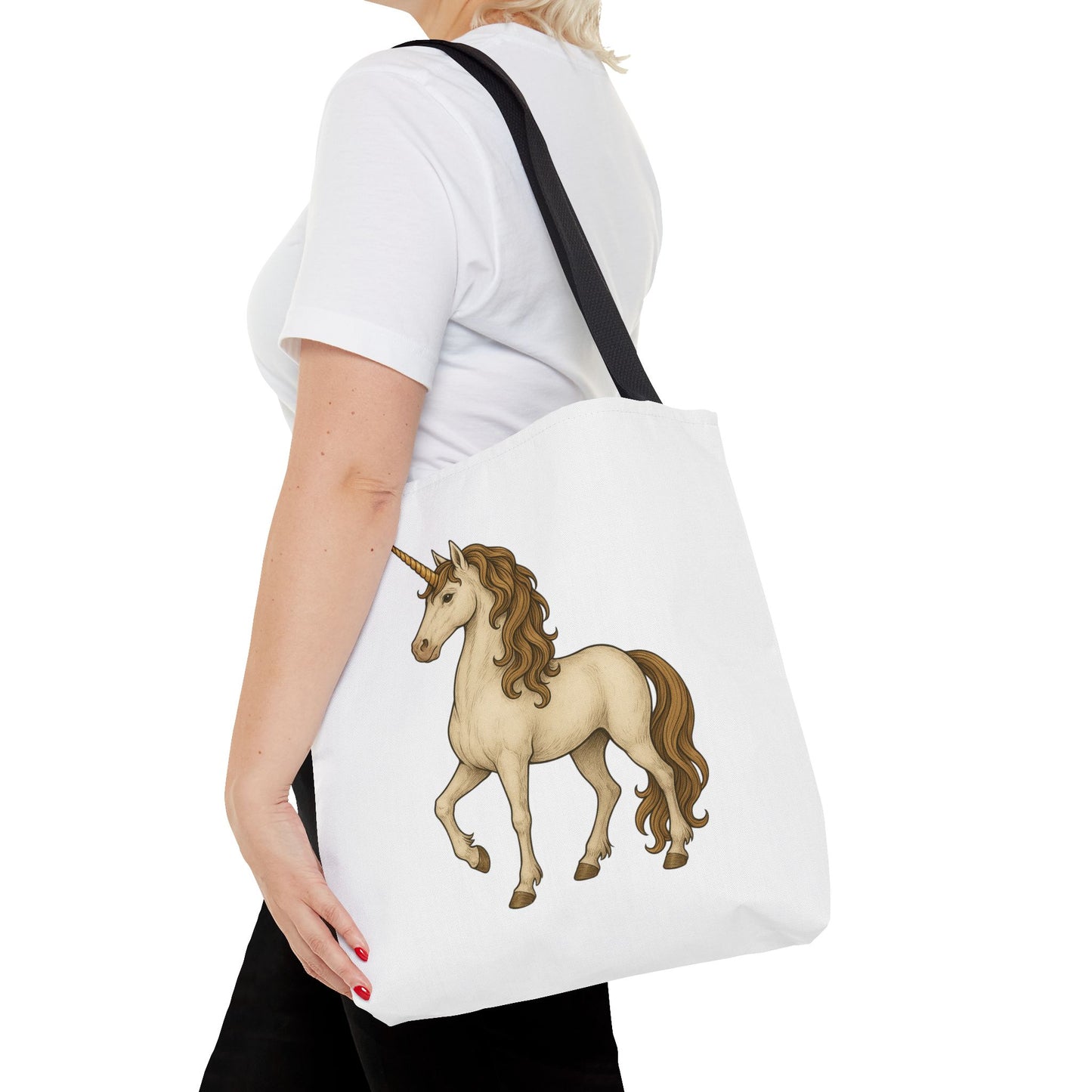 Unicorn Tote Bag, Cute Unicorn Bag, Graphic Tote for Kids, Stylish Carryall, Birthday Gift, AOP Tote, Eco-Friendly Shopping Bag