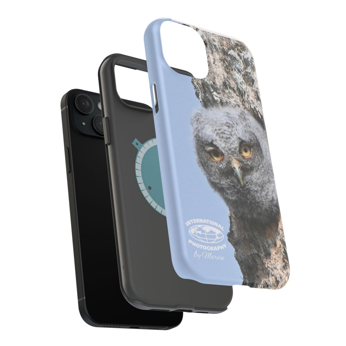 Owl Magnetic Tough Case, Wildlife Phone Case, Nature Lover Gift, Eco-Friendly Phone Cover, Customizable Phone Accessory