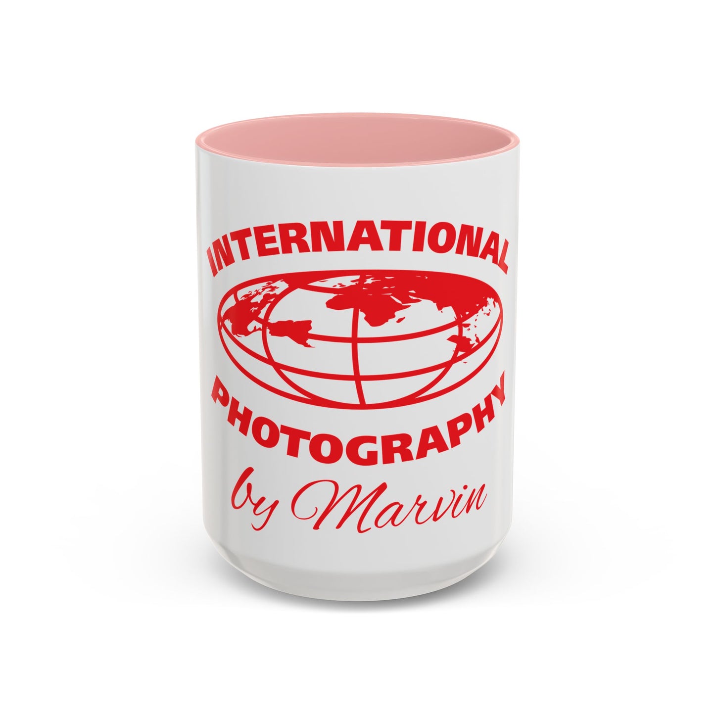 International Photography Accent Mug - Unique Coffee Mug, Gift for Photographers, Travel Mug, Artsy Gifts, Photography Lovers