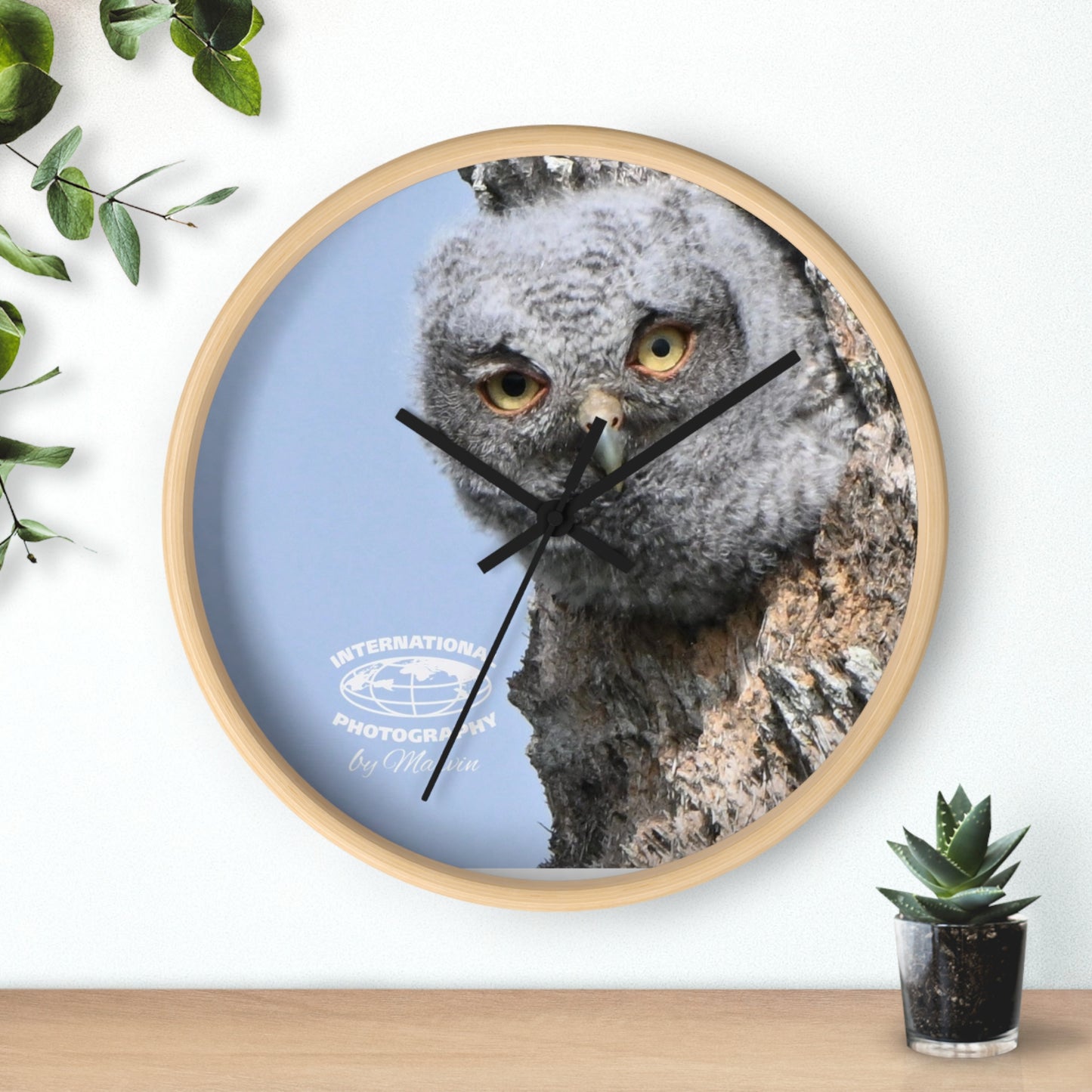Whimsical Owl Wall Clock - Nature Lover Decor, Unique Home Gift, Bird Watcher Accessory, Kids Room Clock, Owl Enthusiast Present