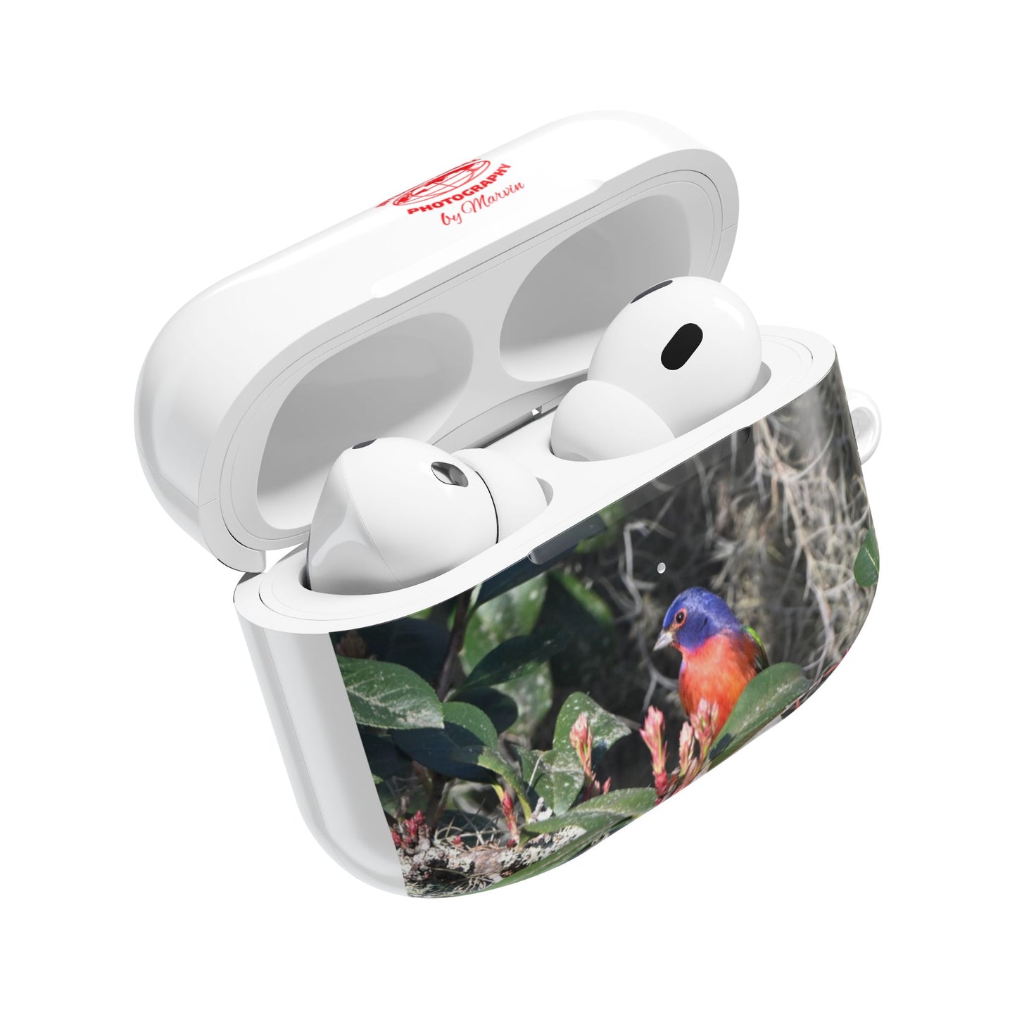 Nature-Inspired AirPod Cases, Colorful Bird Art, Eco-Friendly Charge Cover, Gift for Bird Lovers, Unique Tech Accessories