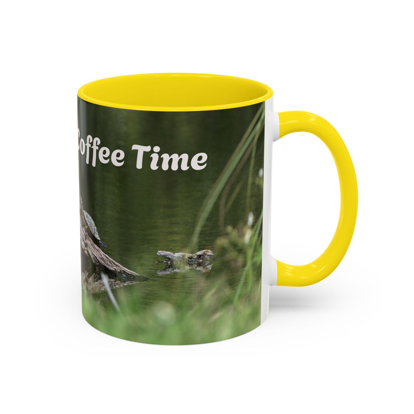 Nature-Inspired Coffee Mug with 'Coffee Time' Design - Perfect Gift for Nature Lovers