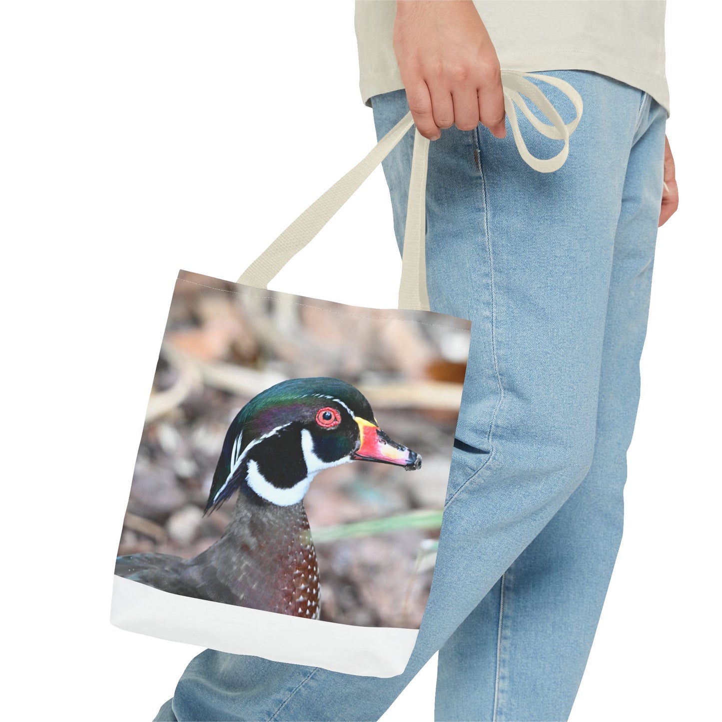 Wood Duck Tote Bag, Nature Lover Eco-Friendly Tote, Gift for Bird Enthusiasts, Stylish Reusable Shopping Bag, Photography Art Bag