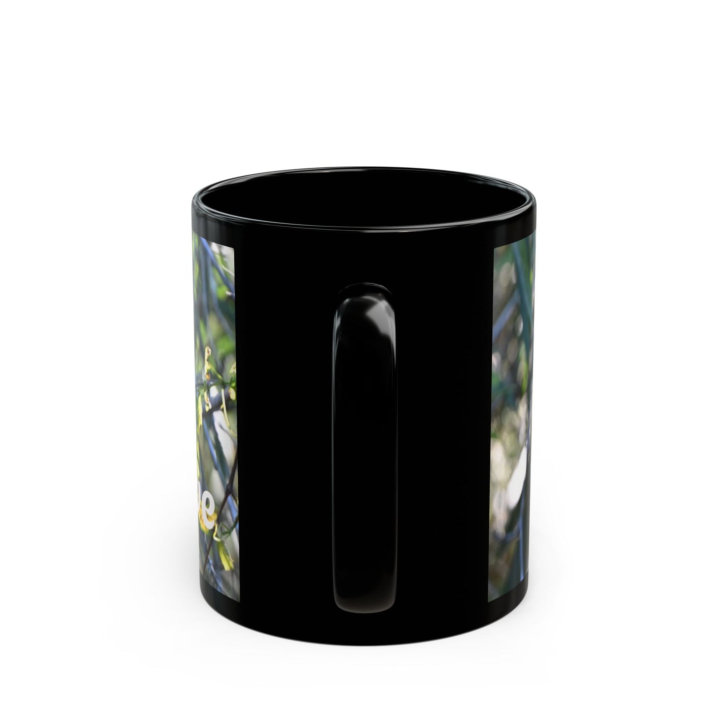 Cardinal's Cove Black Mug - Nature Lover's Coffee Cup, Birdwatching Gift, Home Decor, Eco-Friendly Drinkware, Birdwatcher Mug