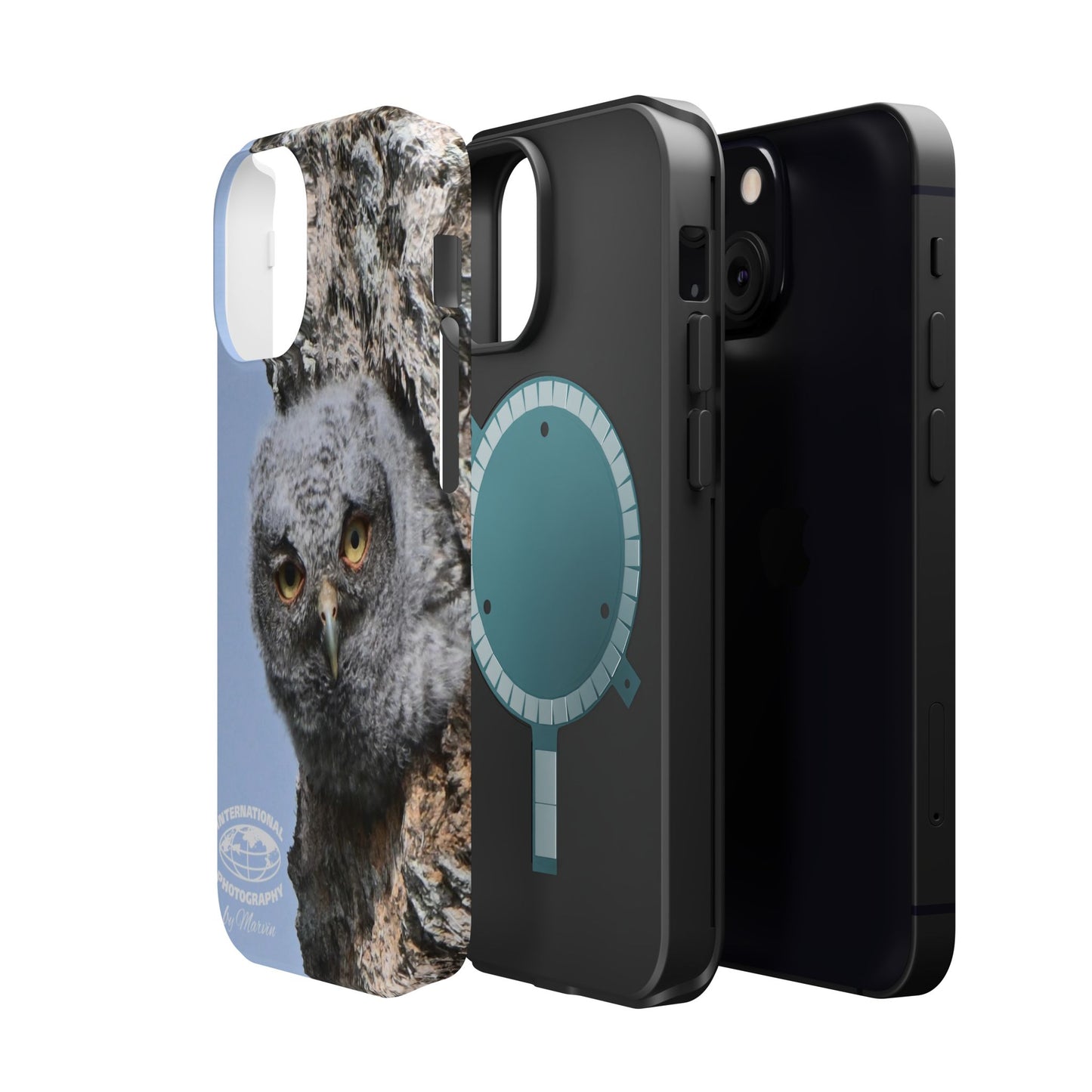 Owl Magnetic Tough Case, Wildlife Phone Case, Nature Lover Gift, Eco-Friendly Phone Cover, Customizable Phone Accessory