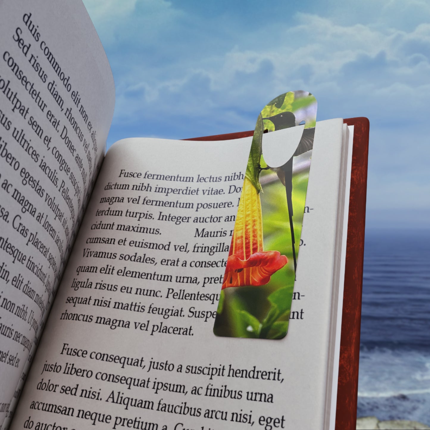 Nature-Inspired Bookmark | Floral Design Bookmark | Gift for Readers, Book Lovers, Birdwatchers, Nature Gifts, Eco-Friendly Bookmark
