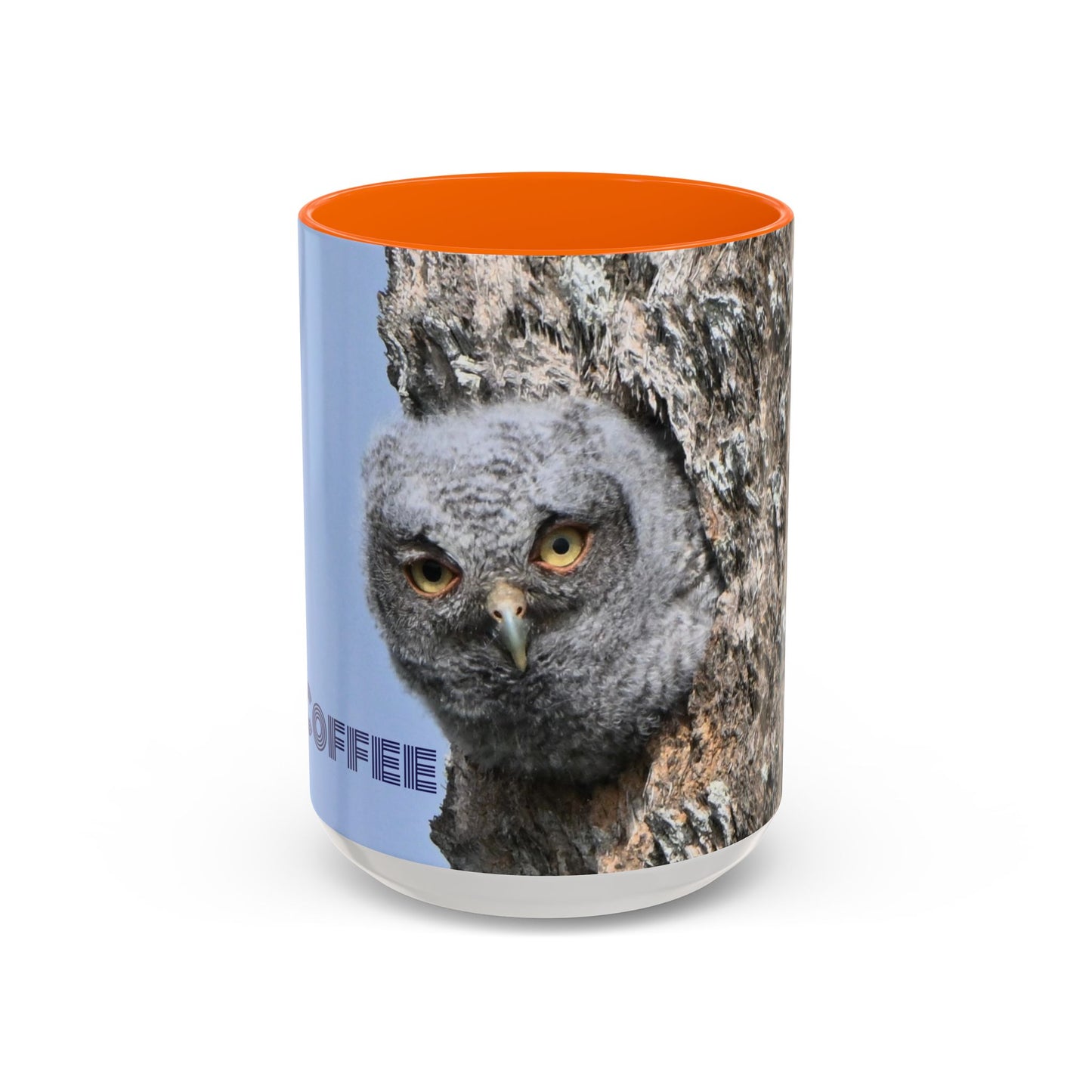 Accent Coffee Mug with Owl Design, Perfect Gift for Coffee Lovers, Home Office Decor, Nature Enthusiast Gift, Animal Lover Mug