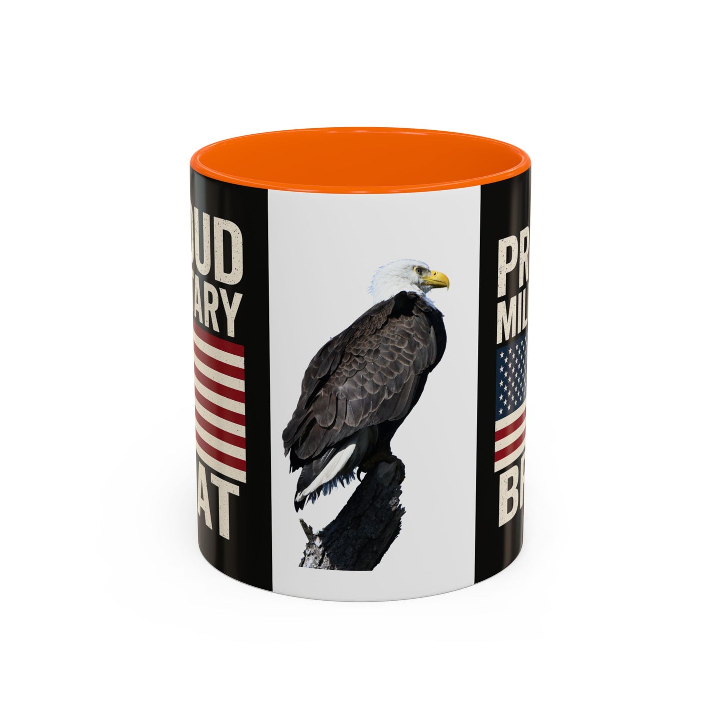 Proud Military Brat Coffee Mug, Veteran Appreciation Gift, Military Family Mug, USA Pride, Father's Day Gift, Patriotic Drinkware
