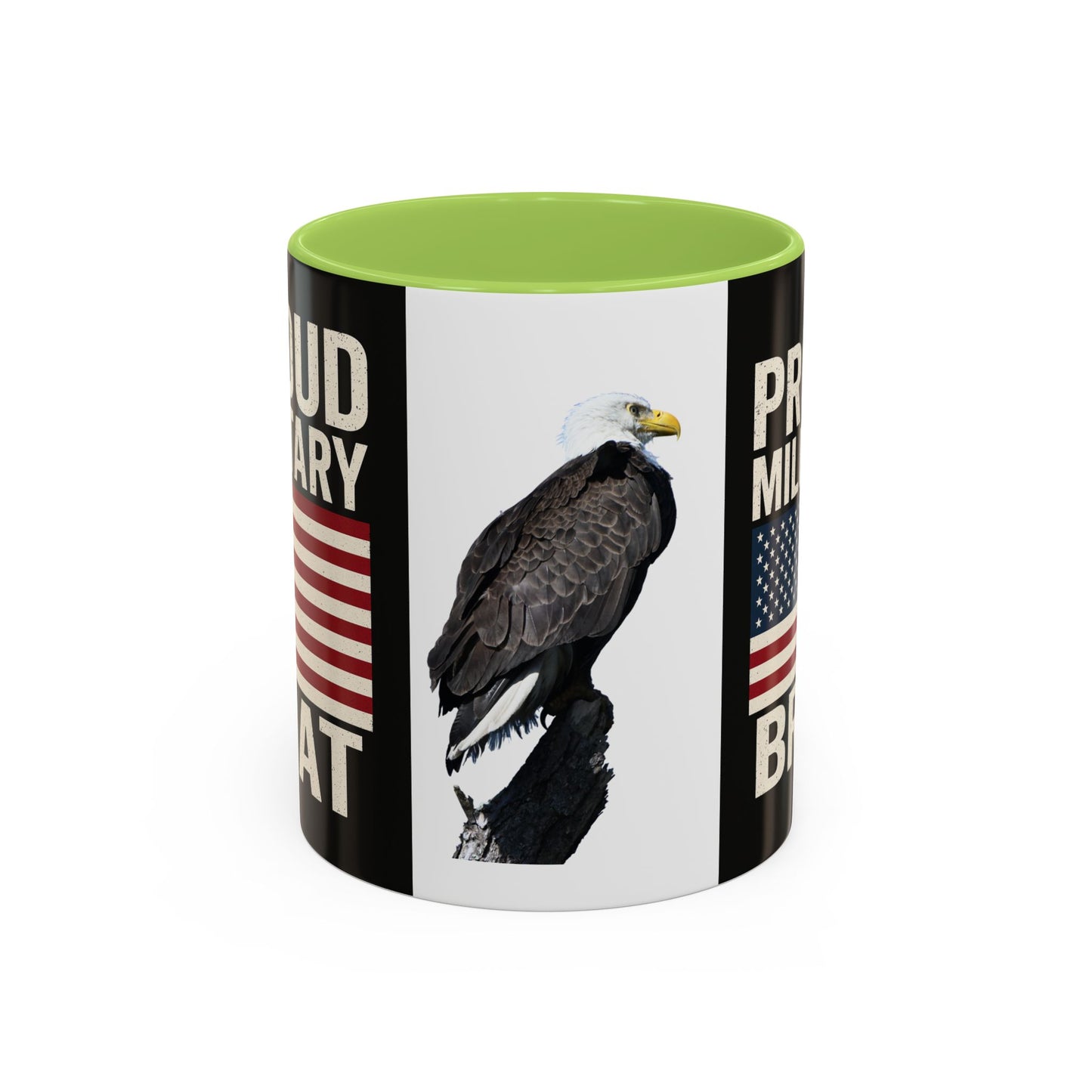 Proud Military Brat Coffee Mug, Veteran Appreciation Gift, Military Family Mug, USA Pride, Father's Day Gift, Patriotic Drinkware