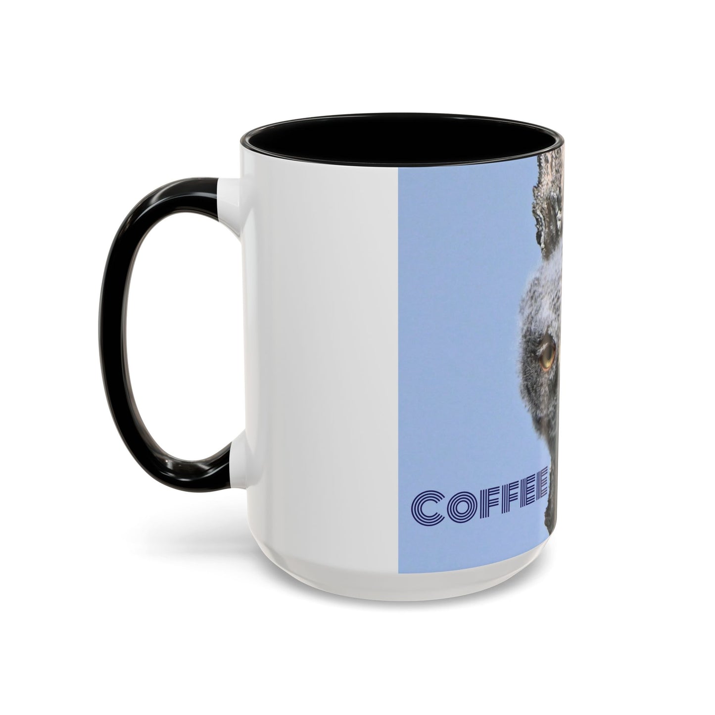 Accent Coffee Mug with Owl Design, Perfect Gift for Coffee Lovers, Home Office Decor, Nature Enthusiast Gift, Animal Lover Mug