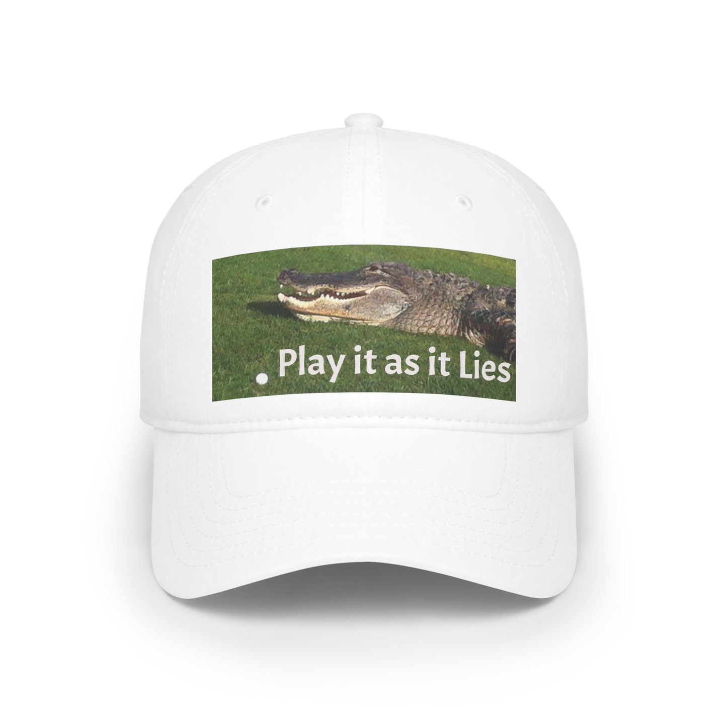 Play it as it Lies Baseball Cap, Casual Headwear for Golfers, Funny Golf Gift, Outdoor Sports Cap, Adjustable Red Cap