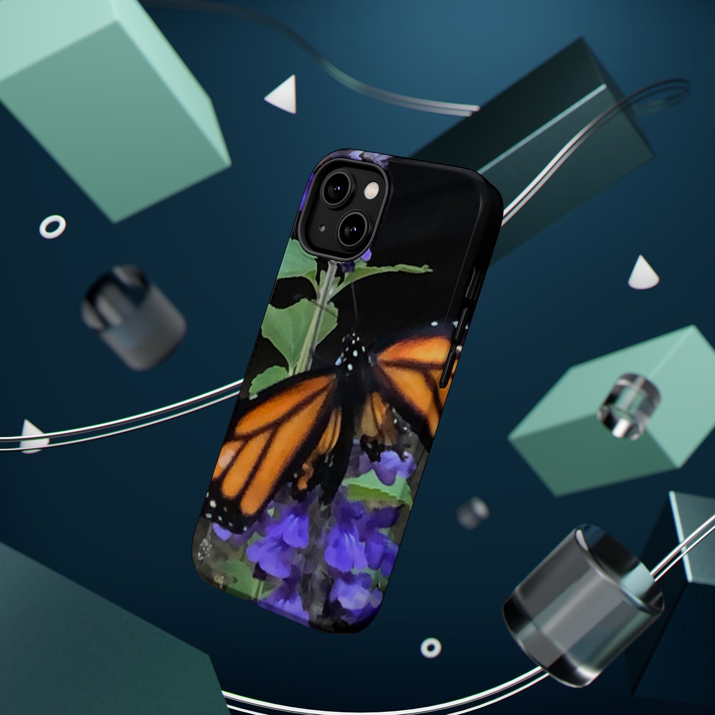 Butterfly Floral Magnetic Tough Cases, Nature Phone Cases, Gift for Nature Lovers, Eco-Friendly Cell Phone Case, Unique Smartphone Accessory
