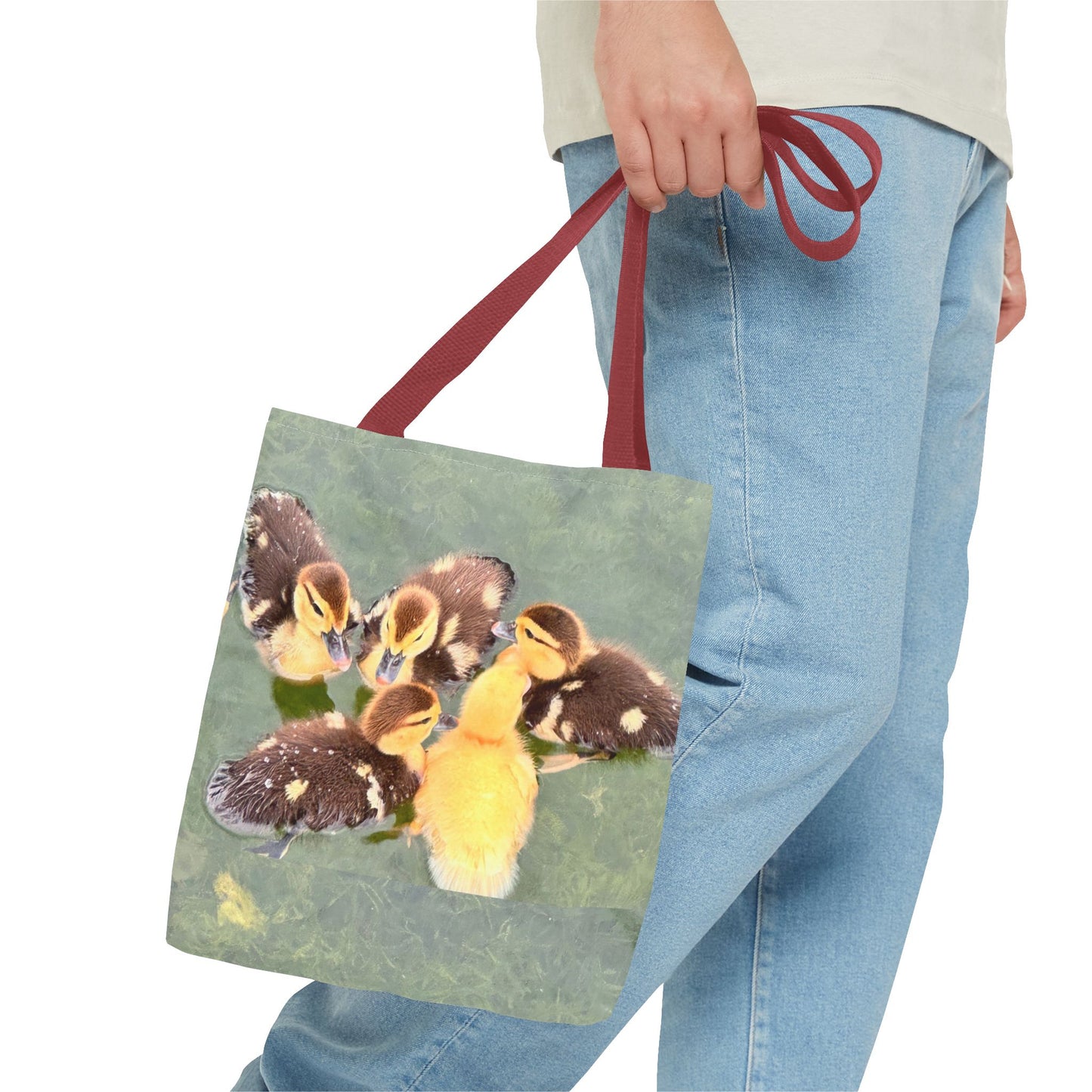 Charming Duckling Tote Bag | Cute Bag for Animal Lovers, Spring Gift, Shopping Bag, Eco-Friendly, Perfect for Mother's Day