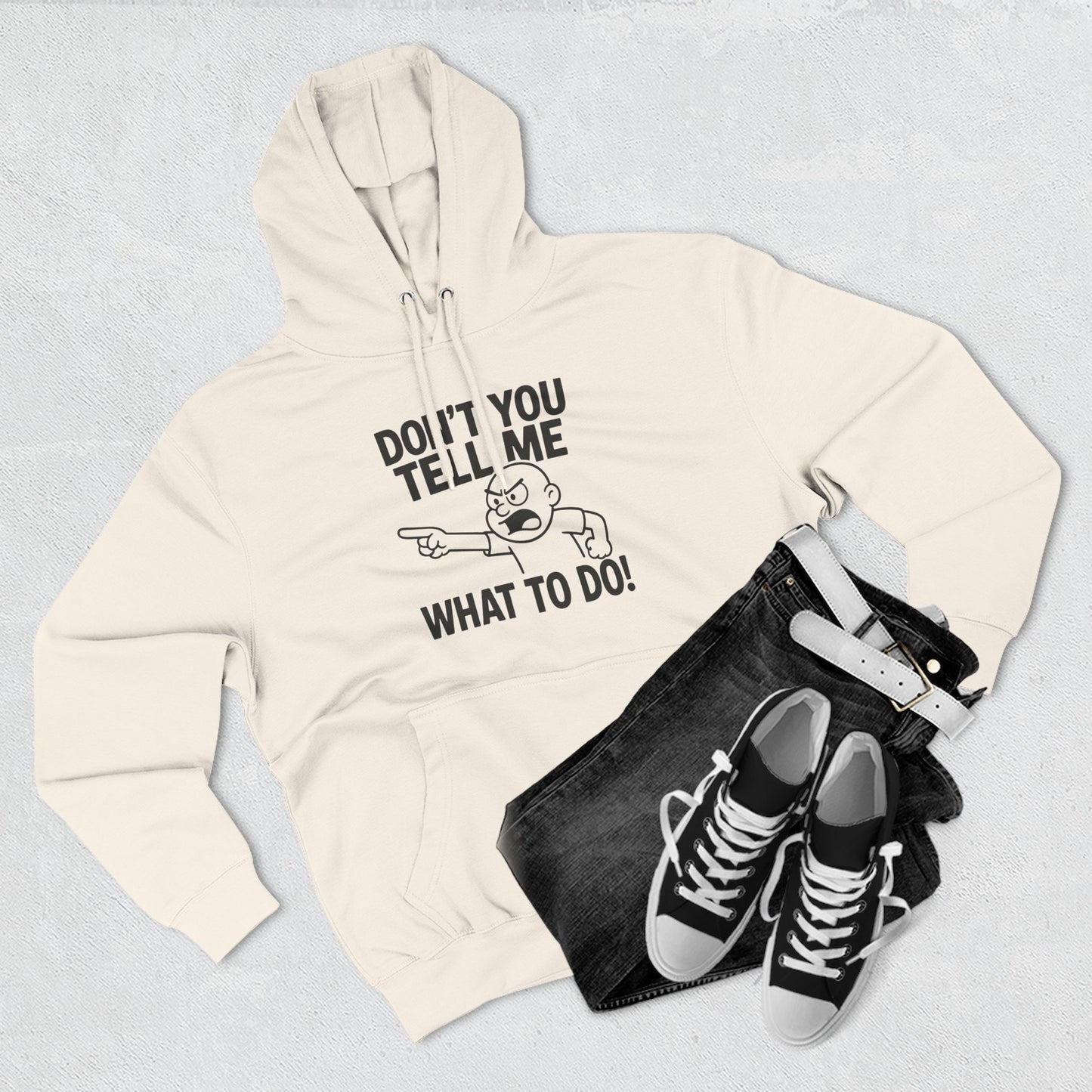 Funny Quote Fleece Hoodie, Cozy Apparel, Casual Wear, Perfect Gift for Adults, Unique Sweatshirt for Any Occasion
