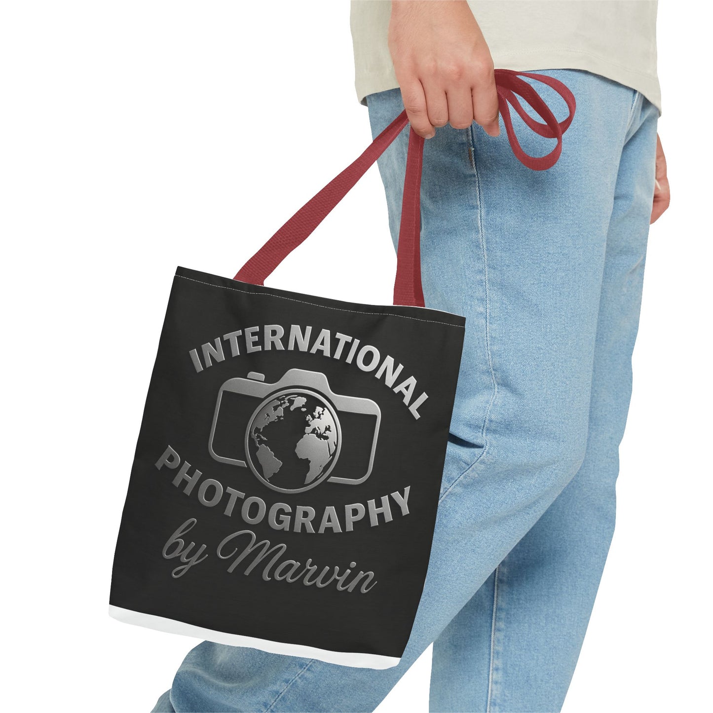 International Photography Tote Bag, Unique Shopper, Eco-Friendly Gift, Stylish Camera Lover Bag, Photography Enthusiast Accessory