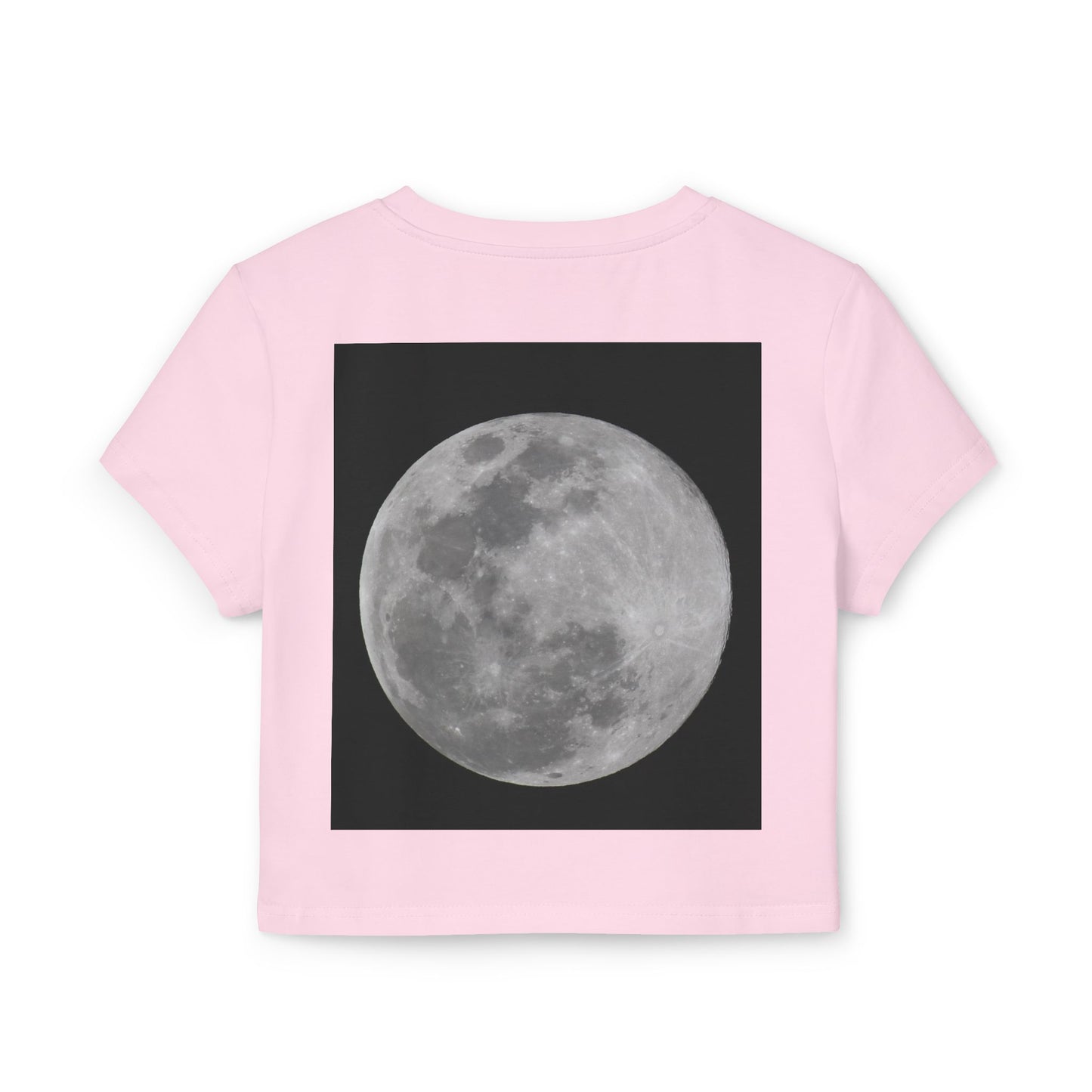 Moon Phase Women's Baby Tee, Cute Astronomy Shirt, Casual Summer Top, Gift for Nature Lovers, Lunar Design Tee