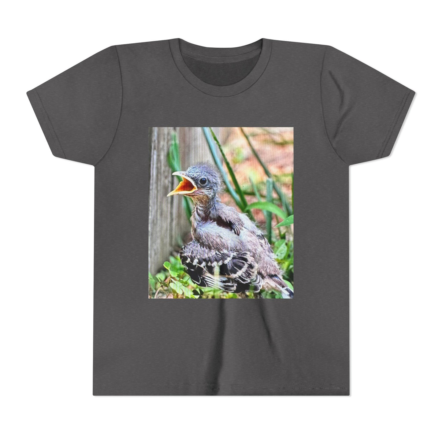 Youth Bird Graphic Tee - Cute Baby Bird T-Shirt, Nature Lovers Gift, Kids Apparel, Animal Tee, Spring Fashion, Eco-Friendly