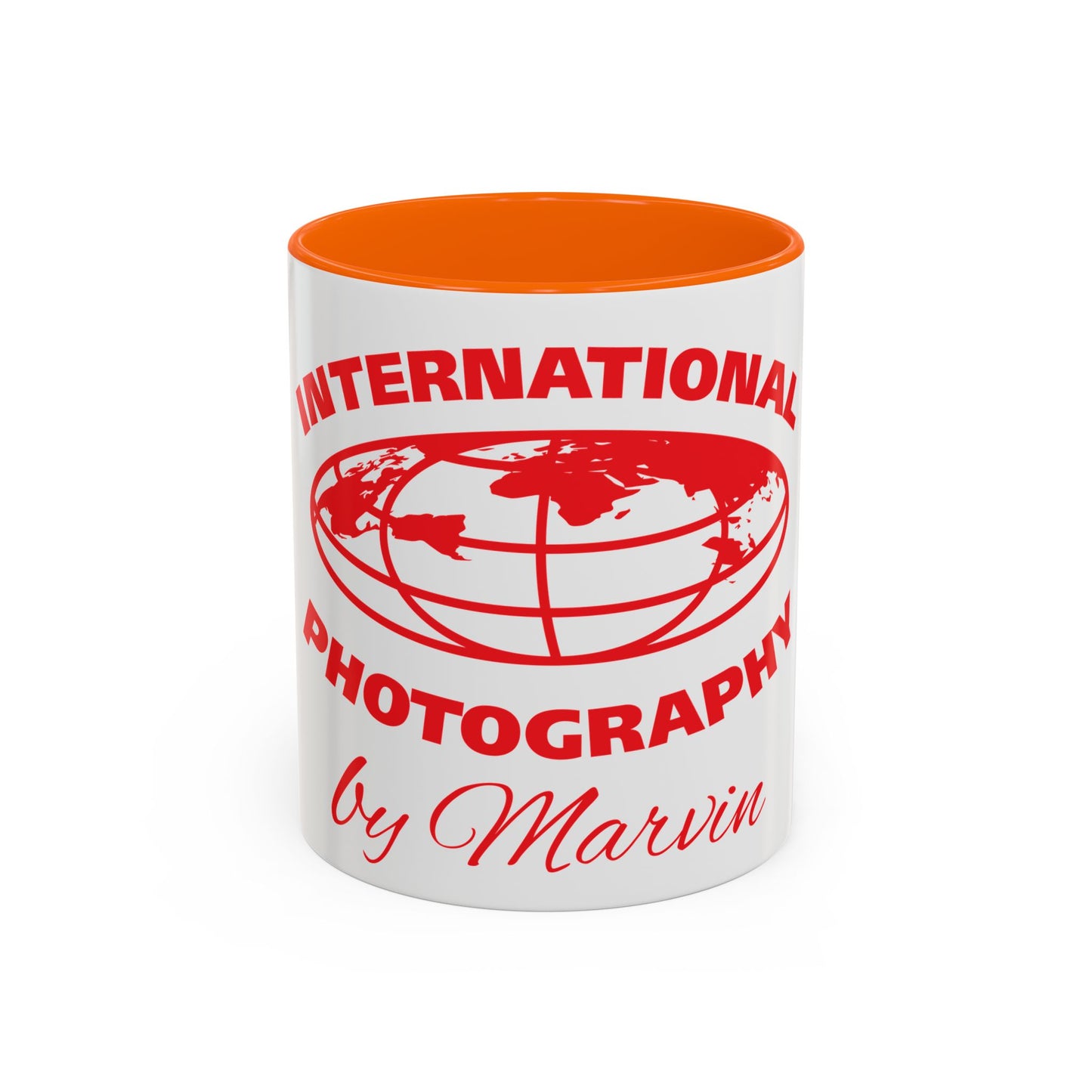 International Photography Accent Mug - Unique Coffee Mug, Gift for Photographers, Travel Mug, Artsy Gifts, Photography Lovers