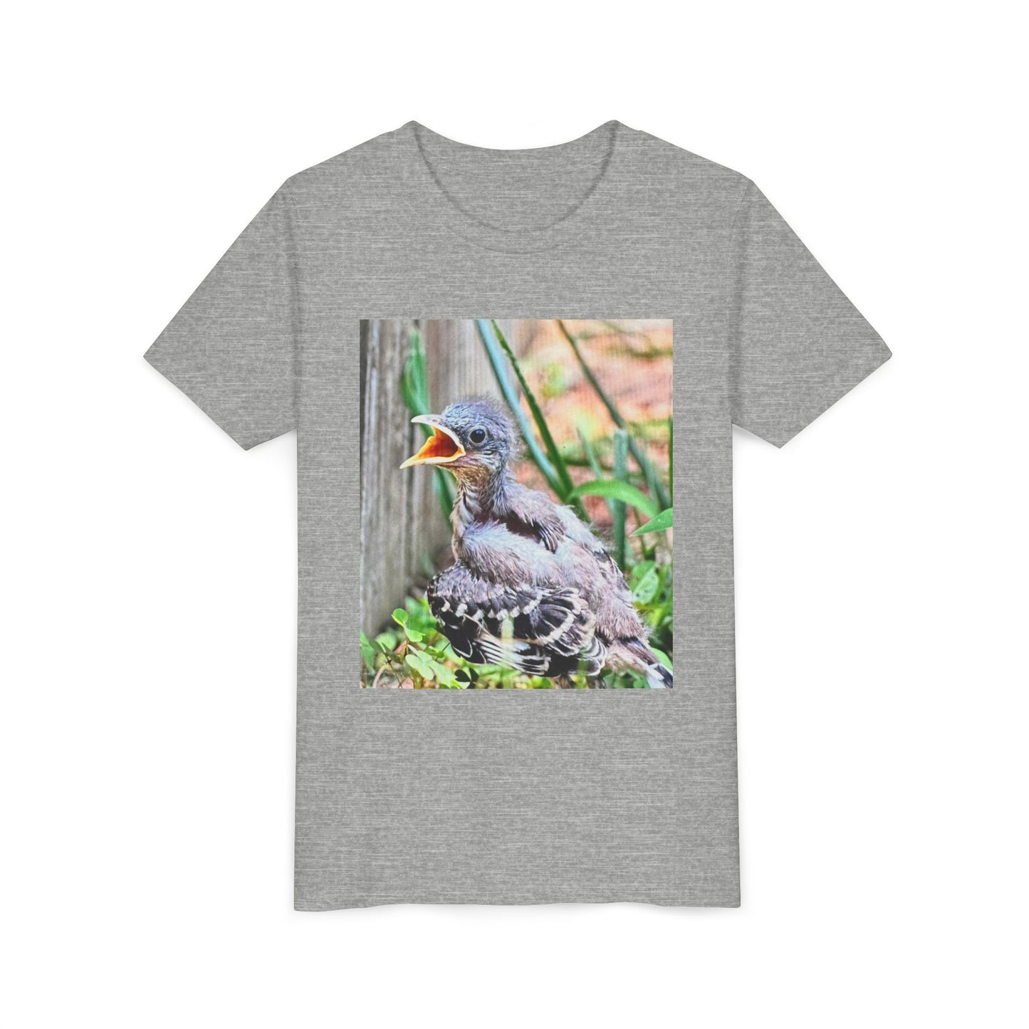 Youth Bird Graphic Tee - Cute Baby Bird T-Shirt, Nature Lovers Gift, Kids Apparel, Animal Tee, Spring Fashion, Eco-Friendly