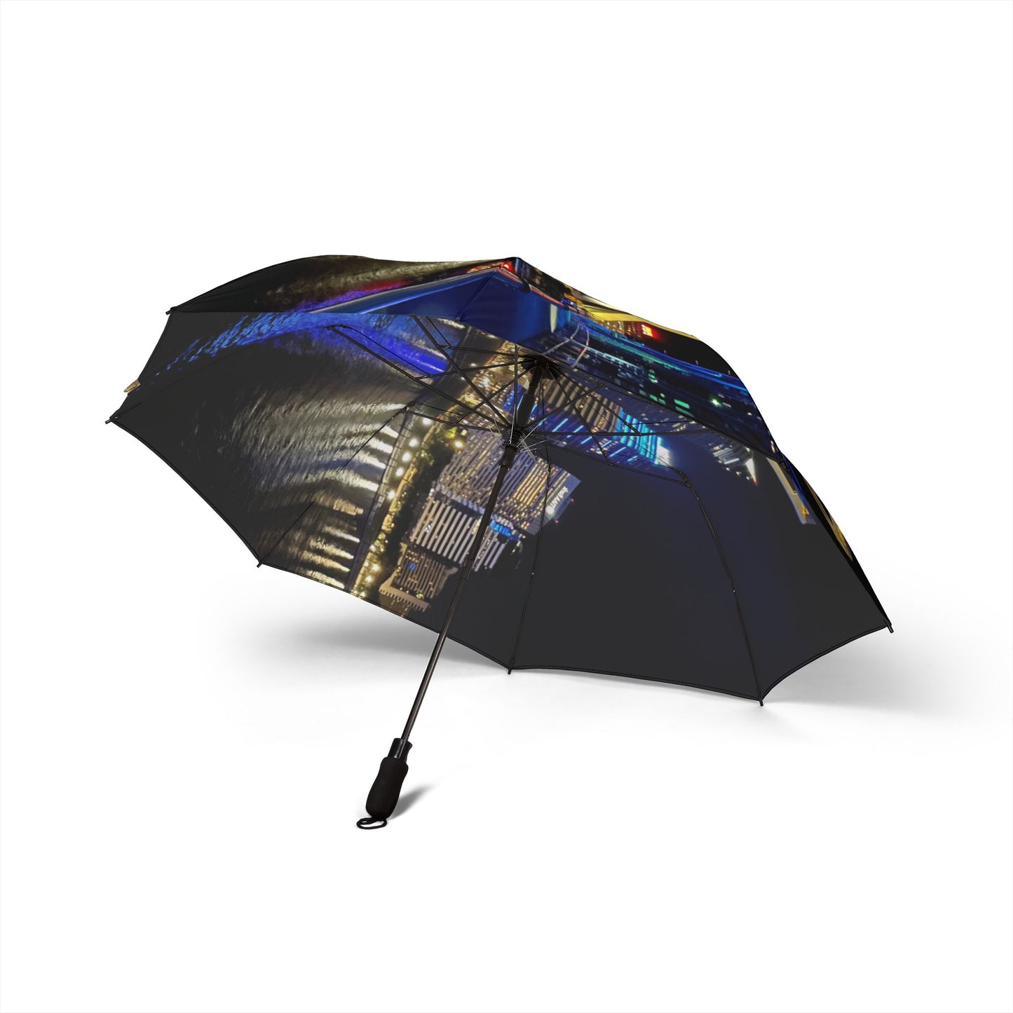 Cityscape Semi-Automatic Foldable Umbrella