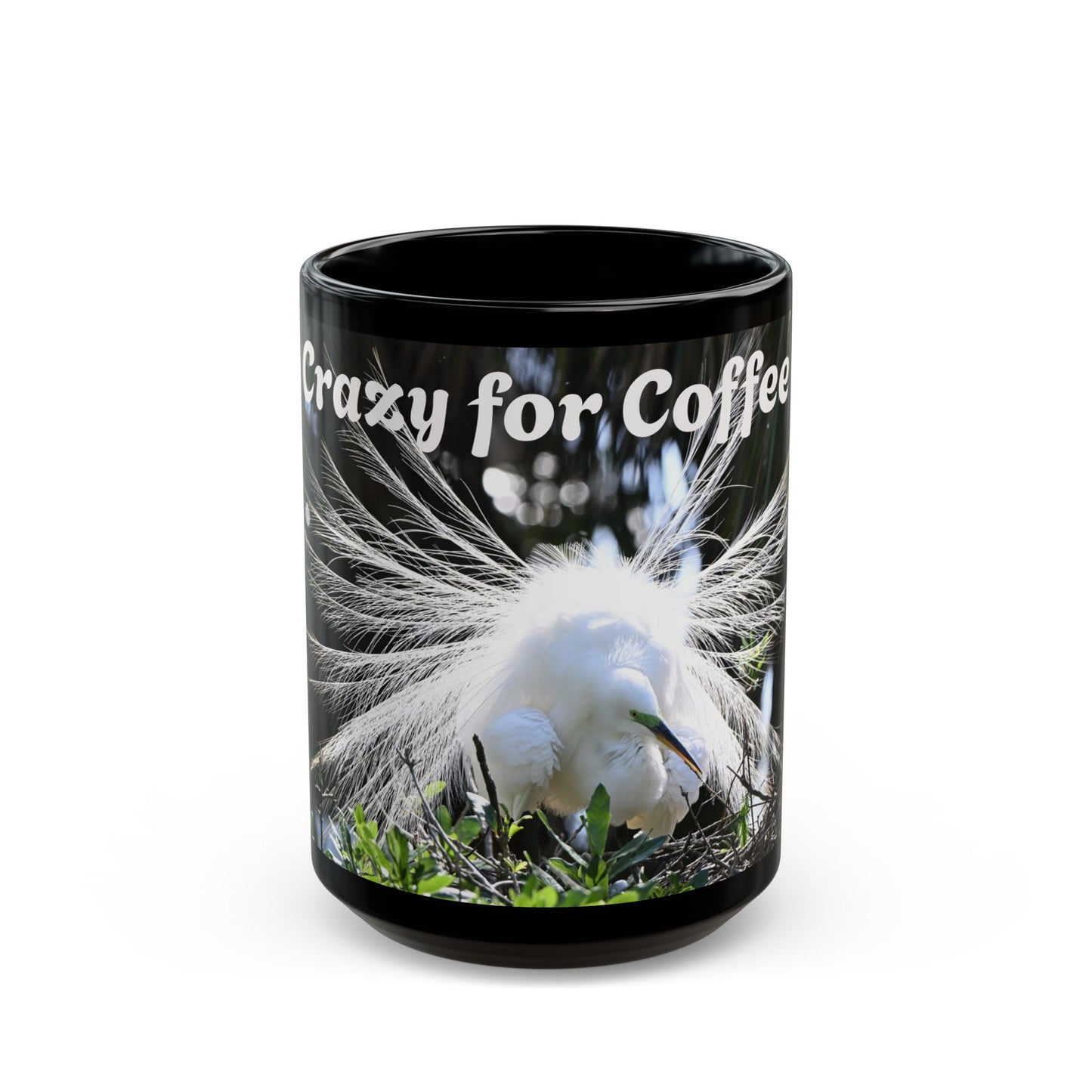 Copy of Crazy for Coffee Black Mug - Perfect Gift for Coffee Lovers, Home Office Decor, Birthday Present, Inspirational Cup