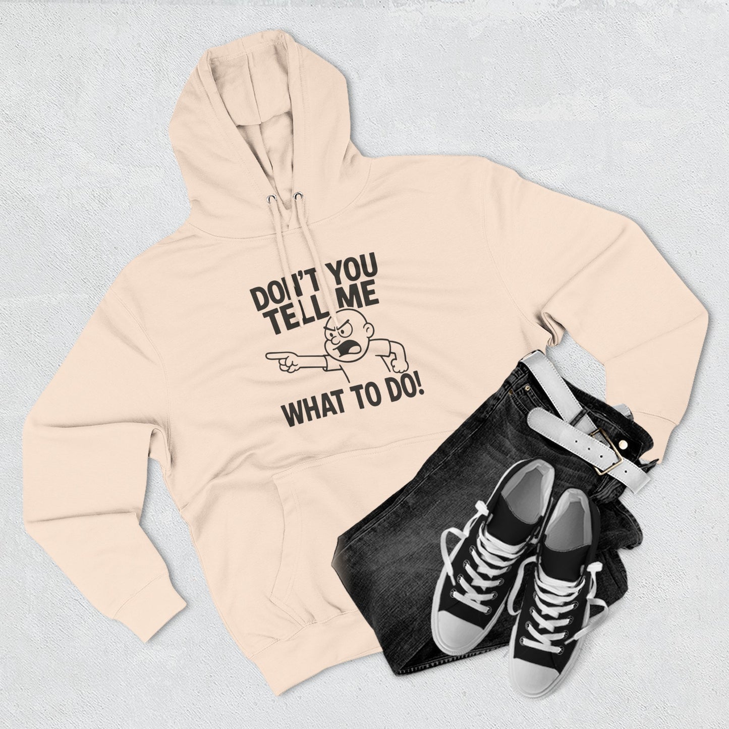 Funny Quote Fleece Hoodie, Cozy Apparel, Casual Wear, Perfect Gift for Adults, Unique Sweatshirt for Any Occasion