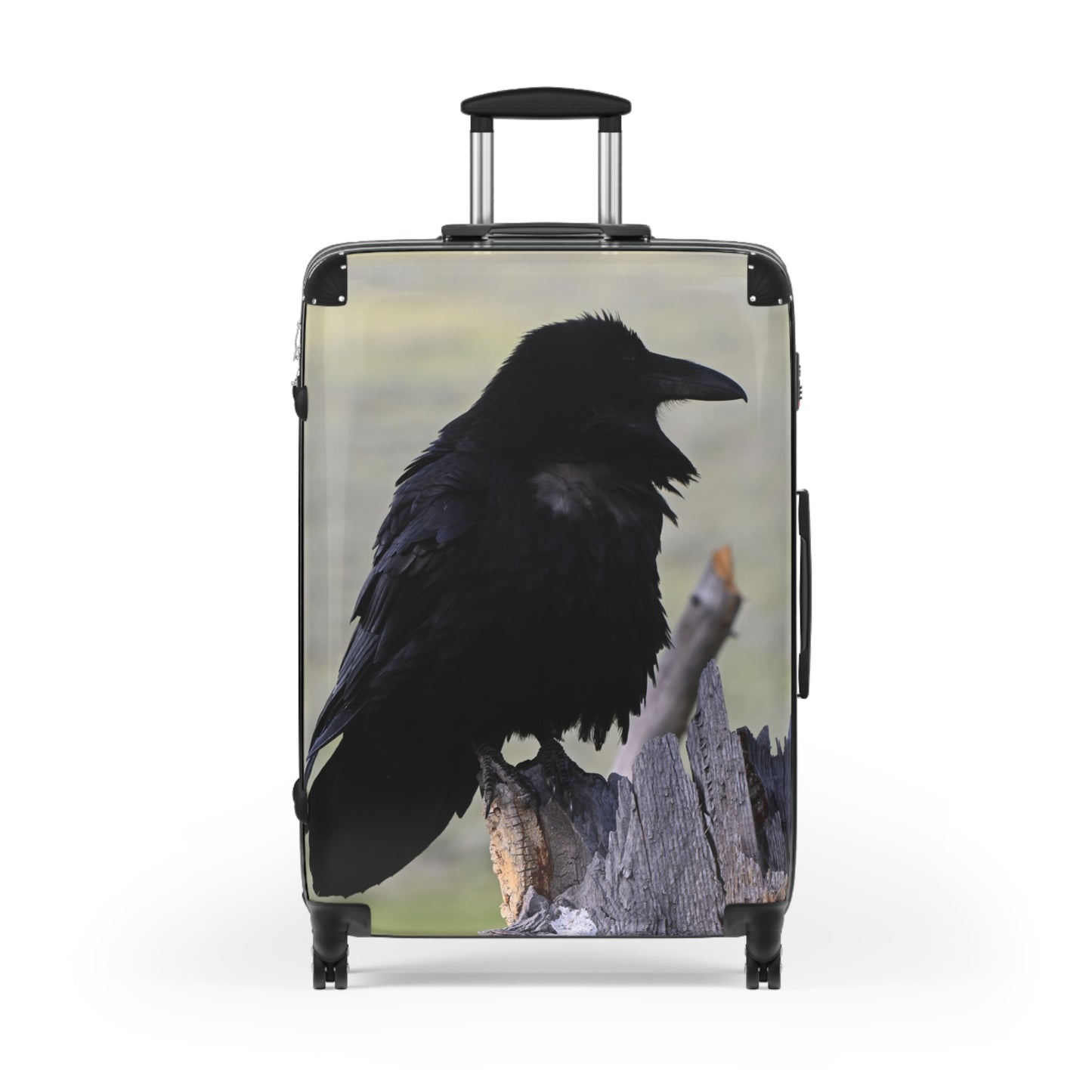 Stylish Raven Suitcase - Travel Gear, Luggage, Gothic Aesthetic, Crow Lover Gift, Adventure Essentials