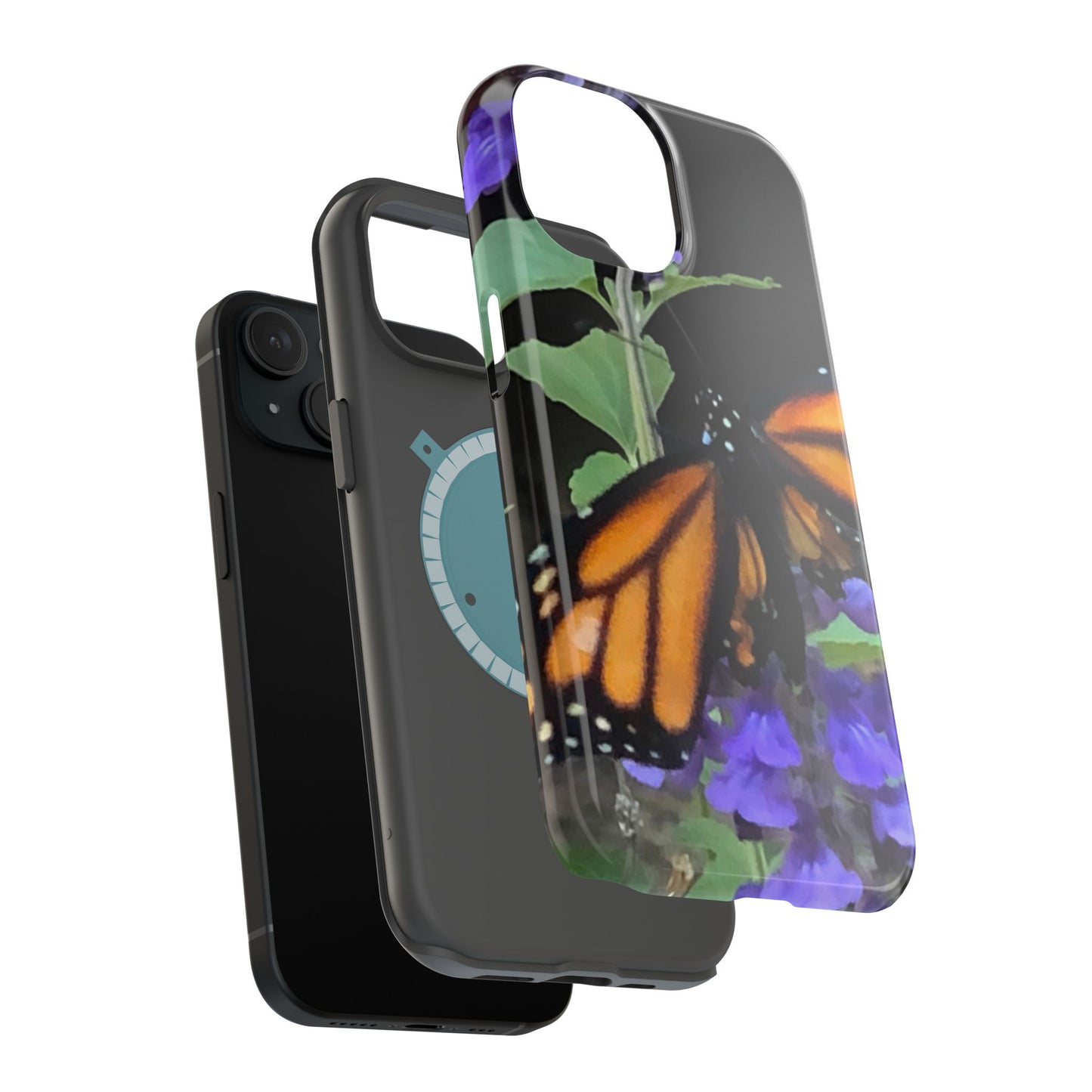 Butterfly Floral Magnetic Tough Cases, Nature Phone Cases, Gift for Nature Lovers, Eco-Friendly Cell Phone Case, Unique Smartphone Accessory