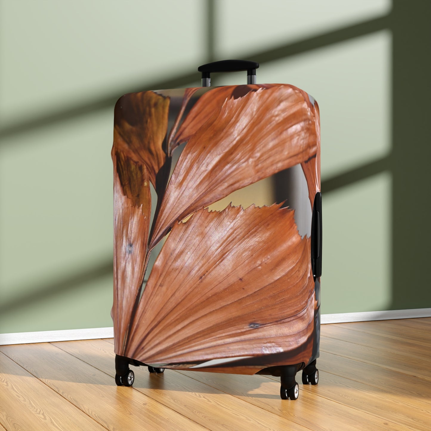 Luggage Cover - Rustic Palm Leaf Print Travel Protector