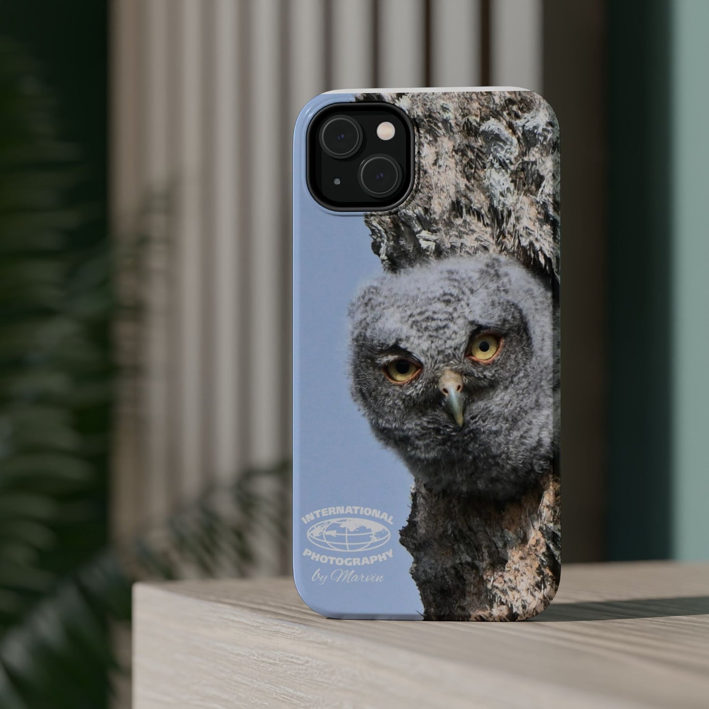 Owl Magnetic Tough Case, Wildlife Phone Case, Nature Lover Gift, Eco-Friendly Phone Cover, Customizable Phone Accessory