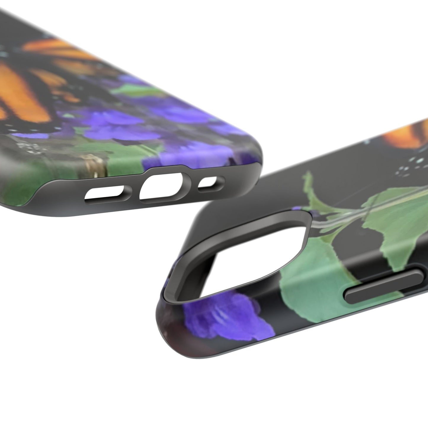 Butterfly Floral Magnetic Tough Cases, Nature Phone Cases, Gift for Nature Lovers, Eco-Friendly Cell Phone Case, Unique Smartphone Accessory
