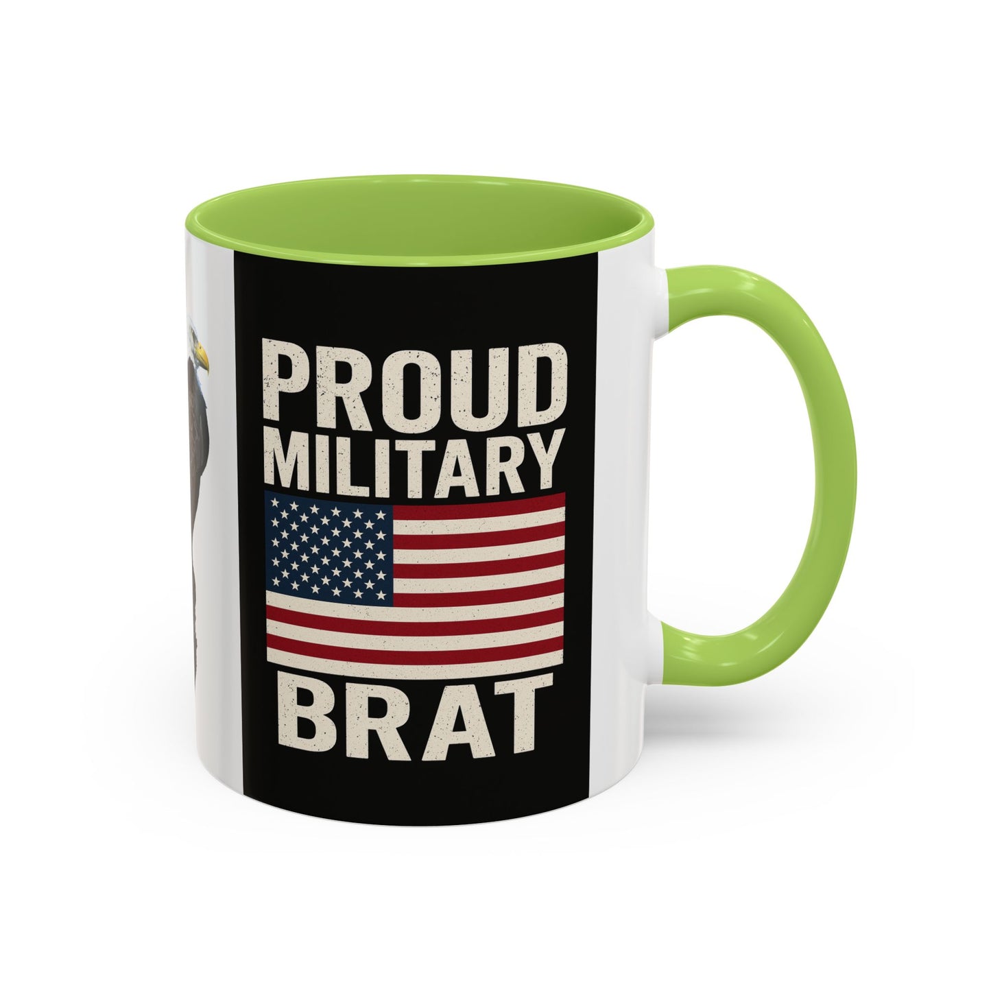 Proud Military Brat Coffee Mug, Veteran Appreciation Gift, Military Family Mug, USA Pride, Father's Day Gift, Patriotic Drinkware