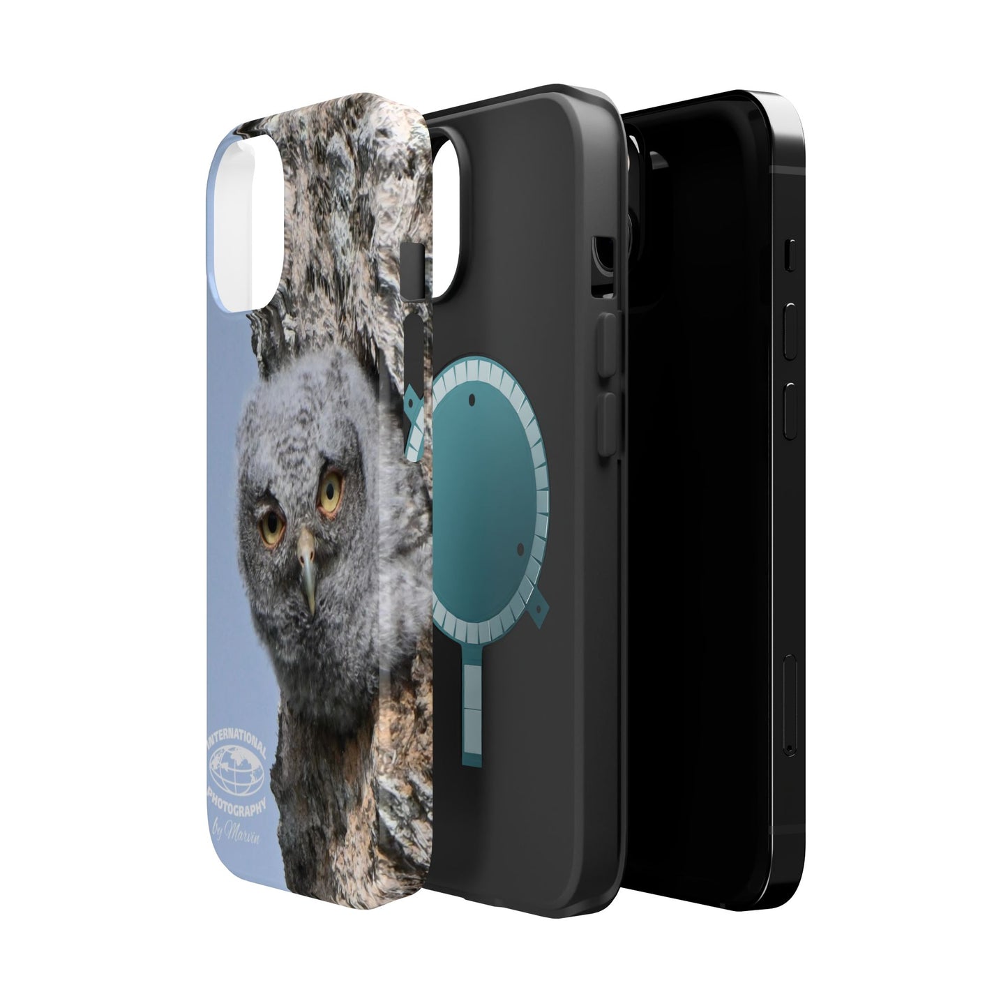 Owl Magnetic Tough Case, Wildlife Phone Case, Nature Lover Gift, Eco-Friendly Phone Cover, Customizable Phone Accessory