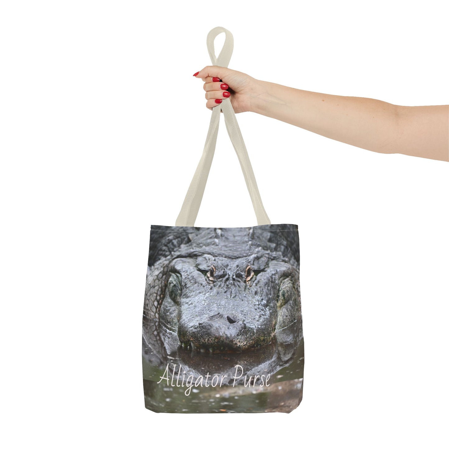 Alligator Print Tote Bag, Wildlife Lover Gift, Eco-Friendly Bag, Beach Tote, Animal Lovers' Accessory, Unique Alligator Purse