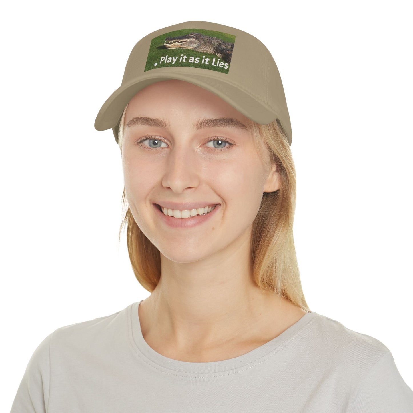 Play it as it Lies Baseball Cap, Casual Headwear for Golfers, Funny Golf Gift, Outdoor Sports Cap, Adjustable Red Cap
