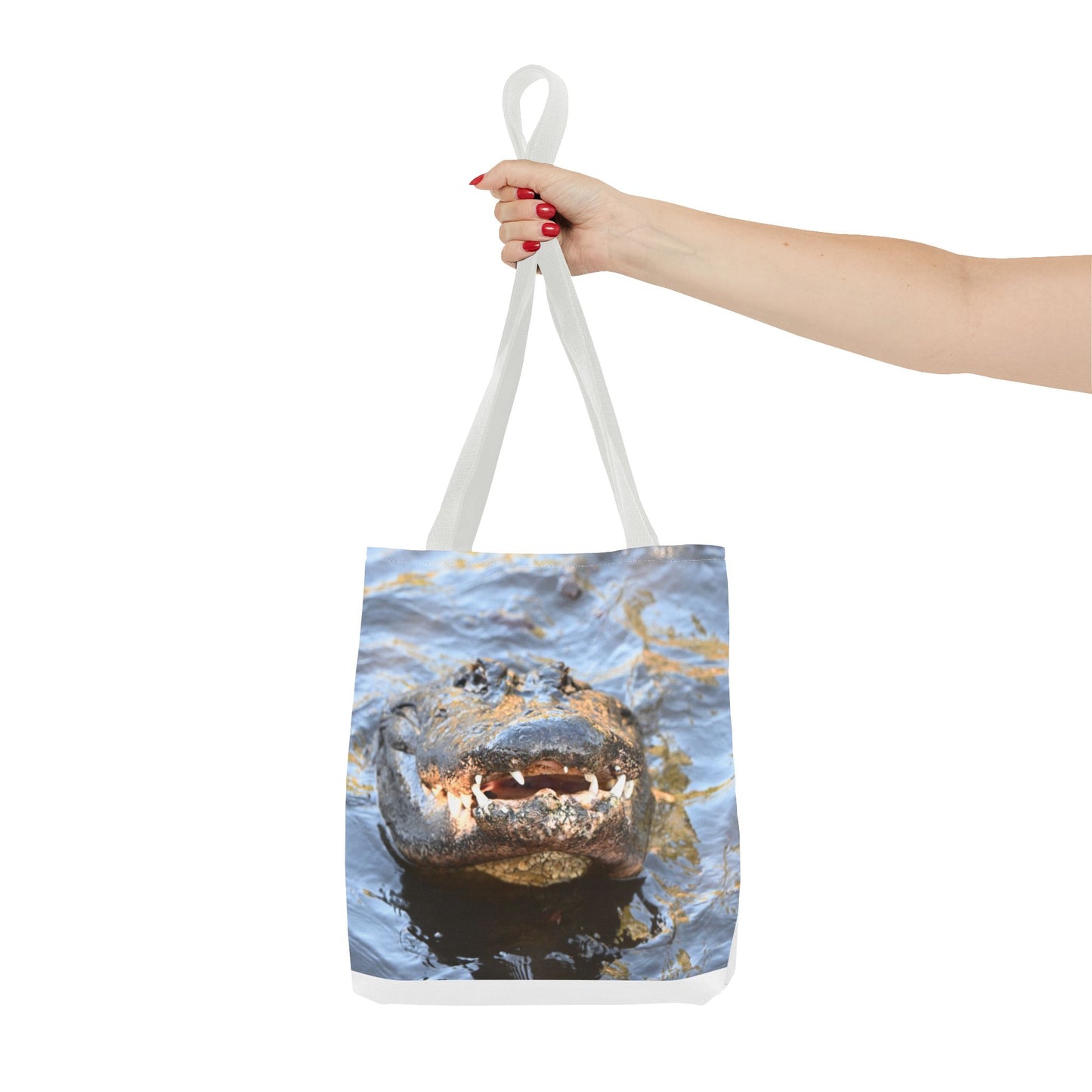 Alligator Print Tote Bag, Eco-Friendly Shopping Bag, Wildlife Lover Gift, Summer Essential, Beach Tote, Animal Lover Accessories