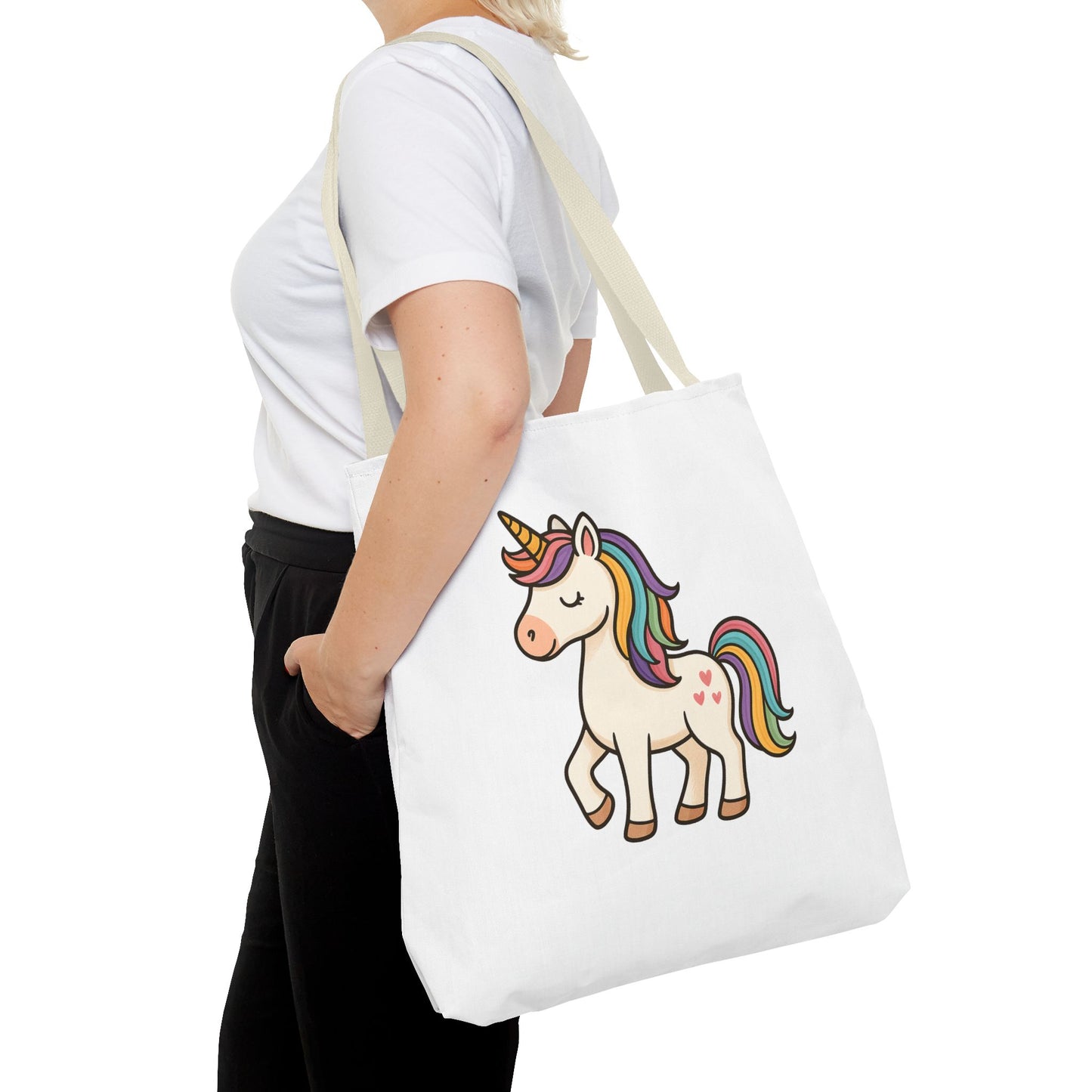 Whimsical Unicorn Tote Bag, Cute Daily Purse, Artsy Gift, Eco-Friendly Shopper, Fun Beach Bag, Magical Adventure Companion