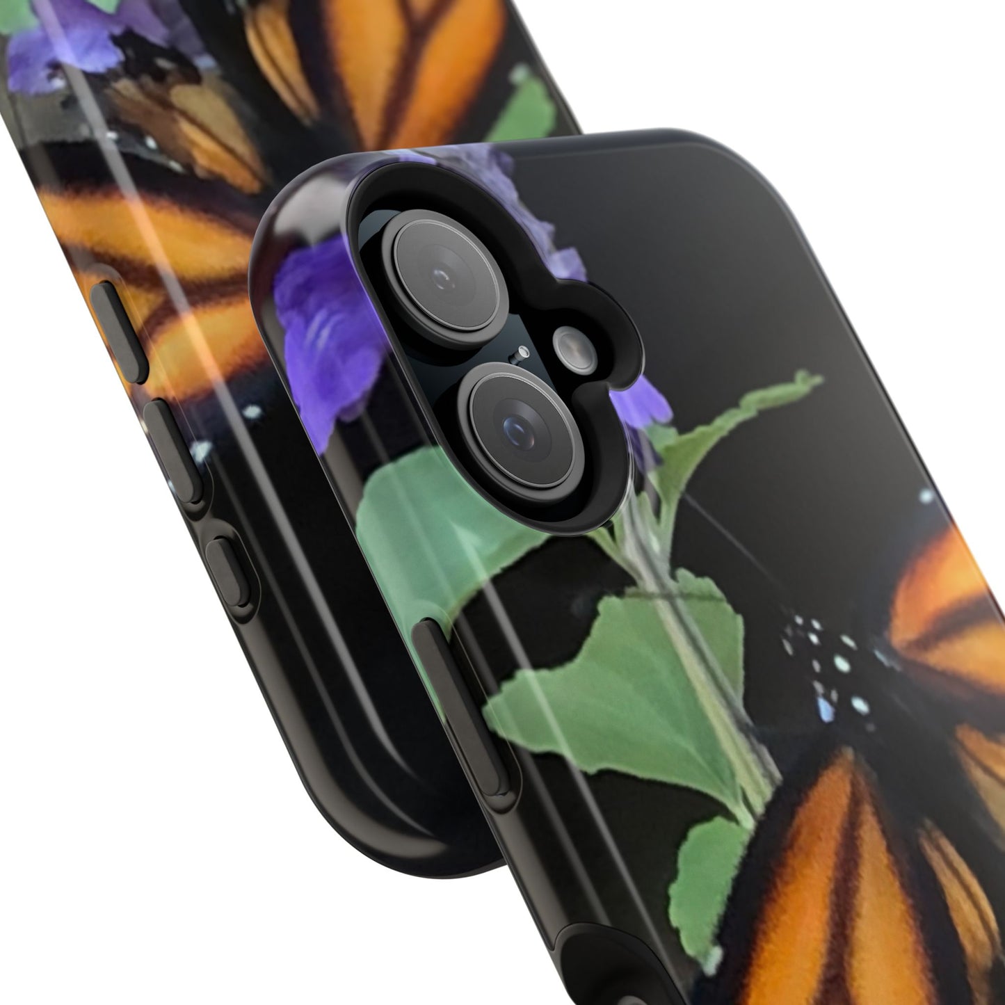 Butterfly Floral Magnetic Tough Cases, Nature Phone Cases, Gift for Nature Lovers, Eco-Friendly Cell Phone Case, Unique Smartphone Accessory