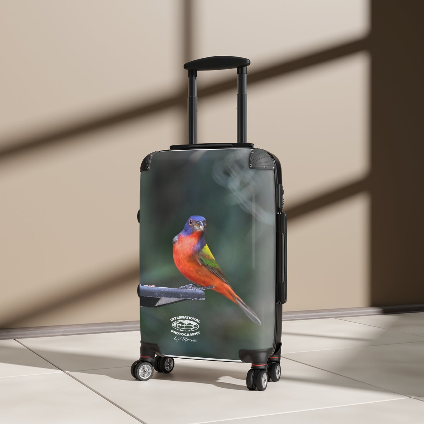 Vibrant Bird Print Suitcase - Travel Luggage for Nature Lovers, Adventure Gear, Stylish Carry-On, Gift for Travelers, Vacation Essentials