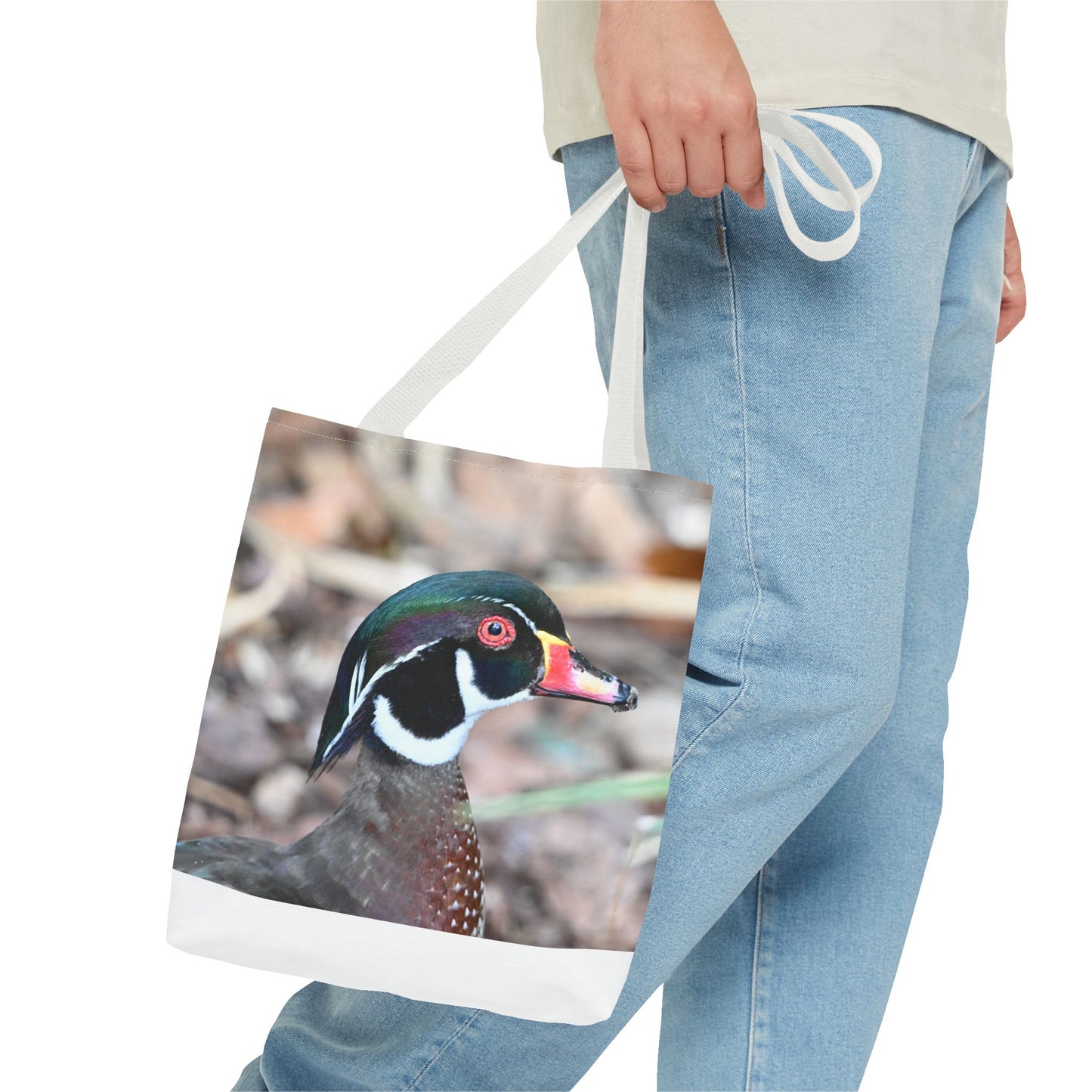 Wood Duck Tote Bag, Nature Lover Eco-Friendly Tote, Gift for Bird Enthusiasts, Stylish Reusable Shopping Bag, Photography Art Bag